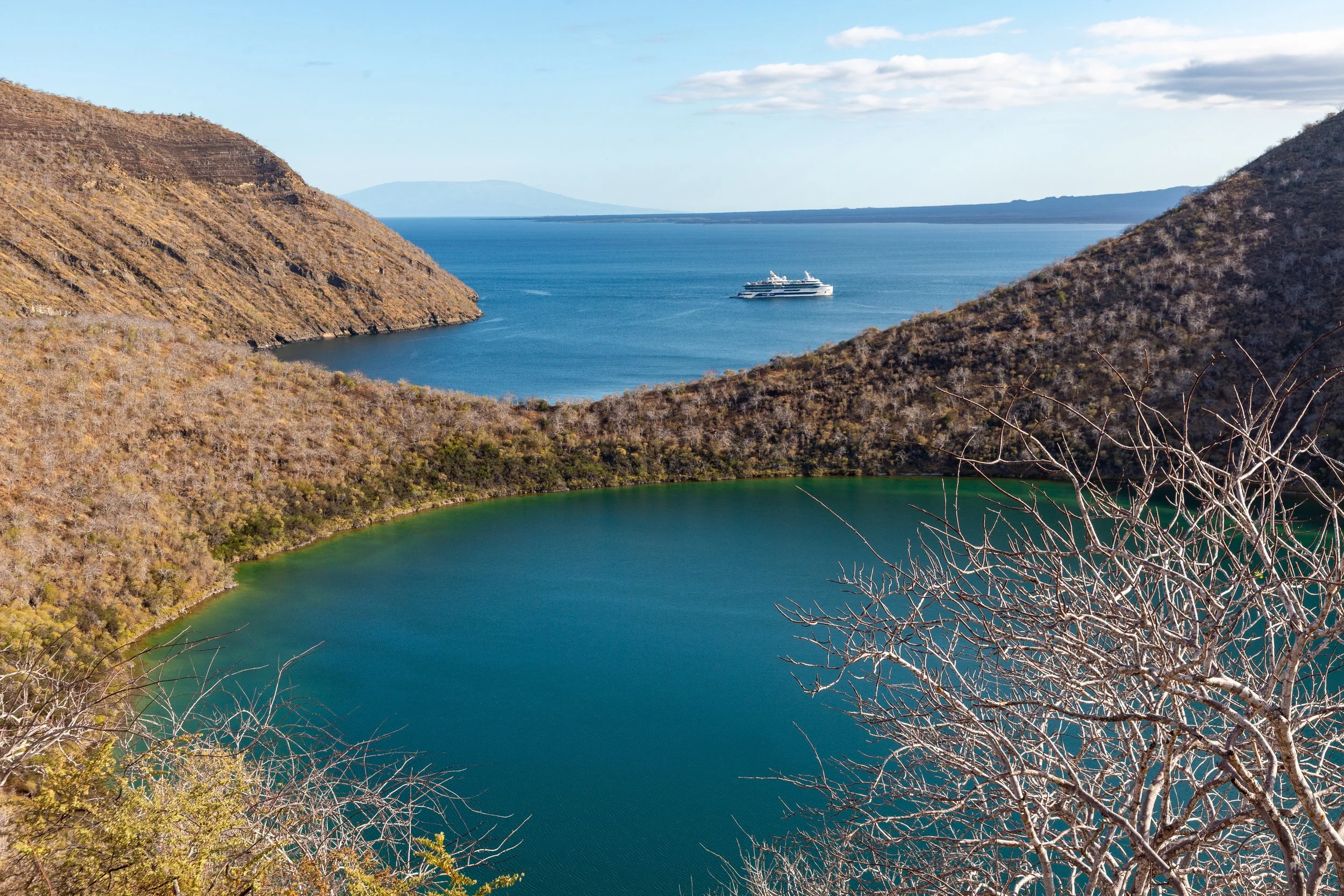  Broader perspective of the crater lake before we continue our hike 
