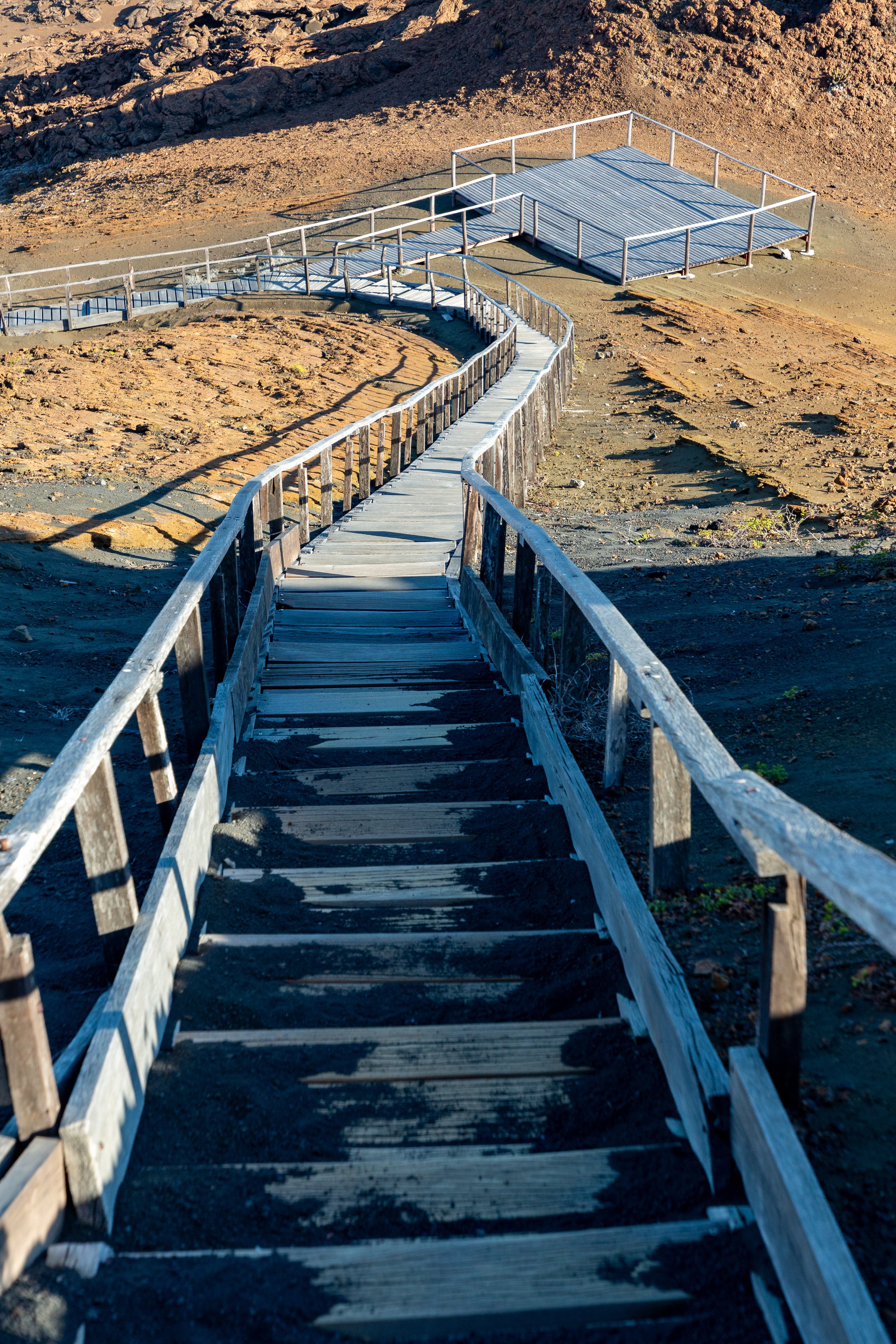  Looking down at the path back to the boat landing 