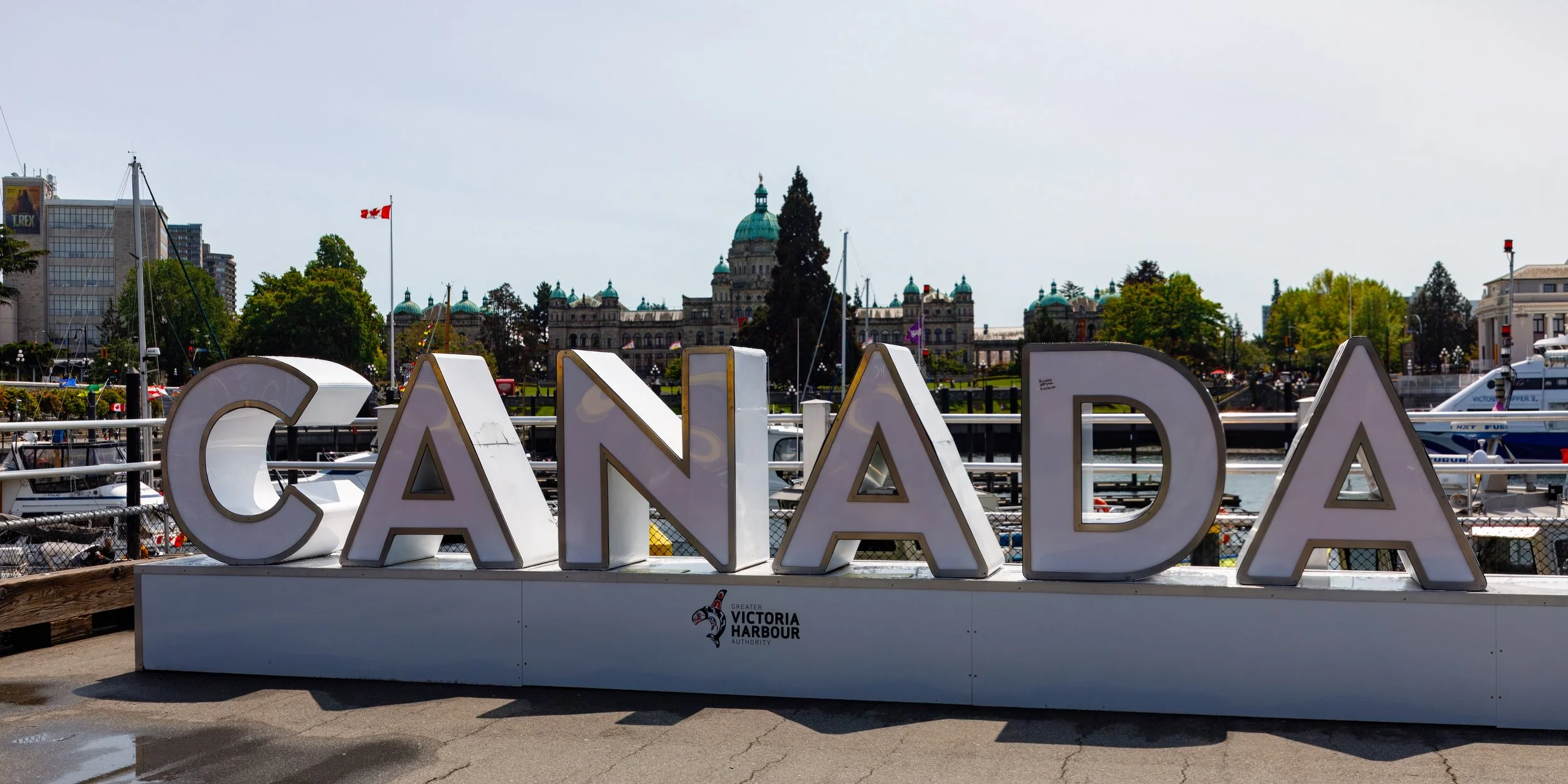  Reminding us and cruise visitors where they are 