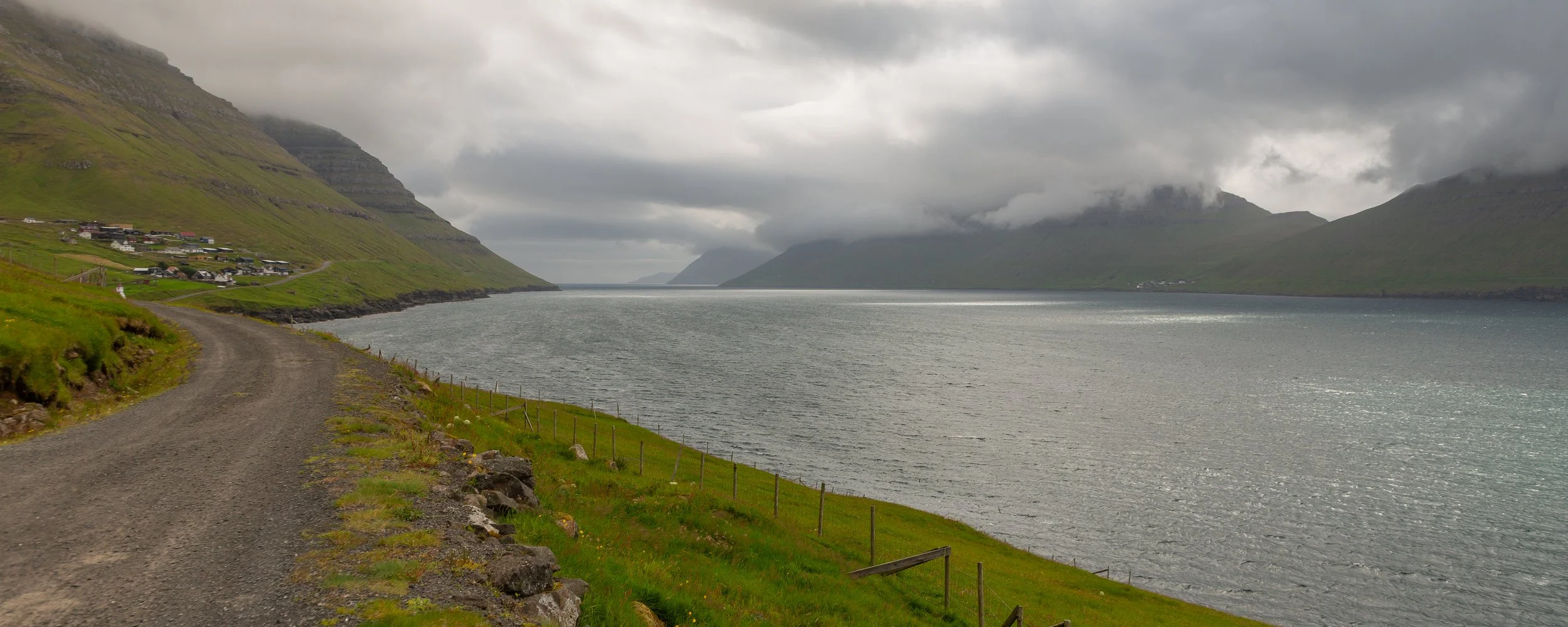  Looking across to the small island of Kalsoy which, unlike many of the northern islands, is only connected by ferry  
