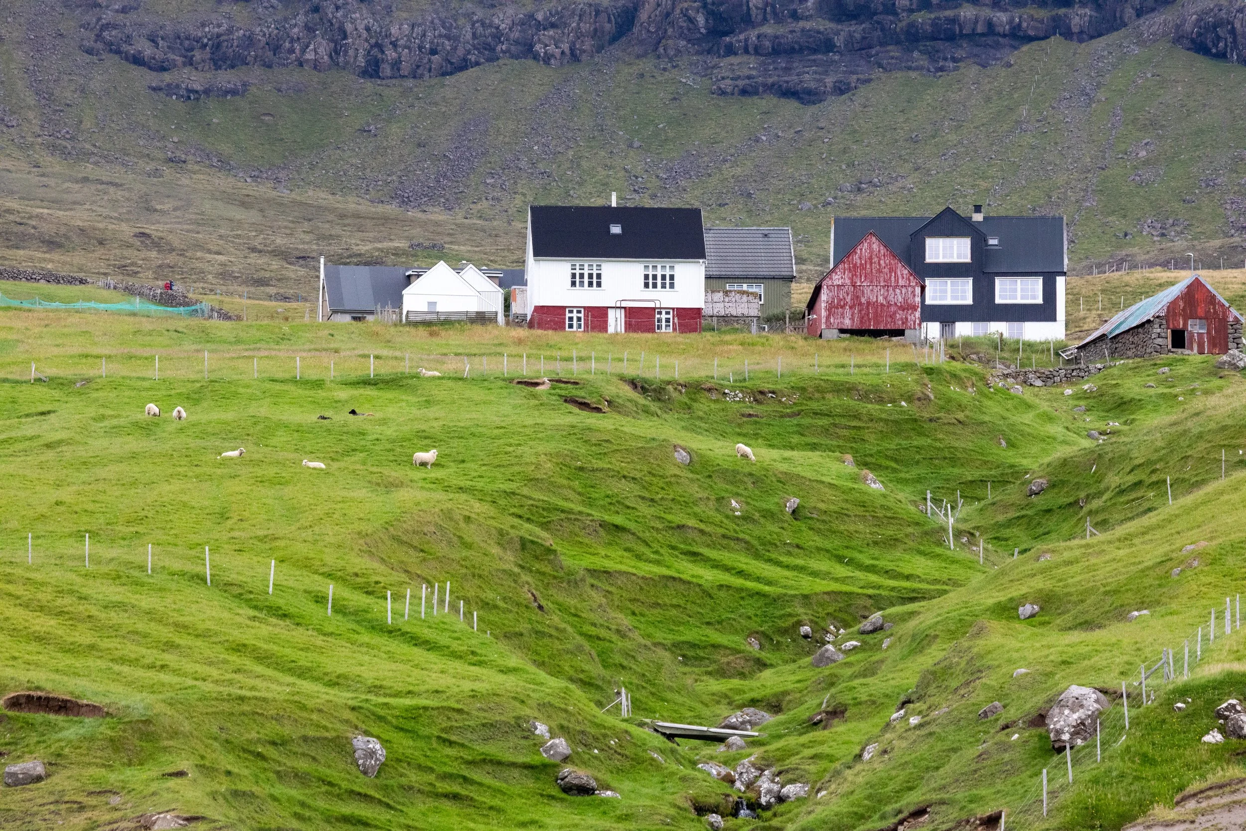  Small village of Vidareidi on the west coast 