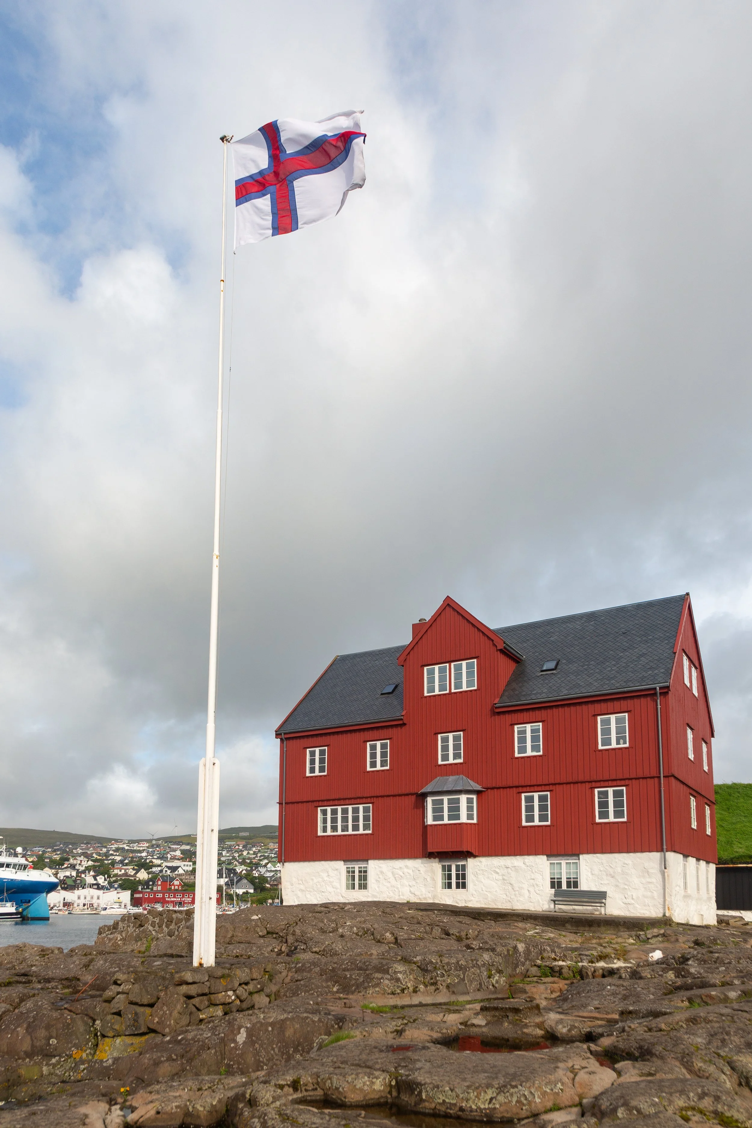  One of the buildings on Tinganes,&nbsp;the historic location of the Faroese&nbsp; landsstýri &nbsp;parliament, which met for the first time in here 825AD 