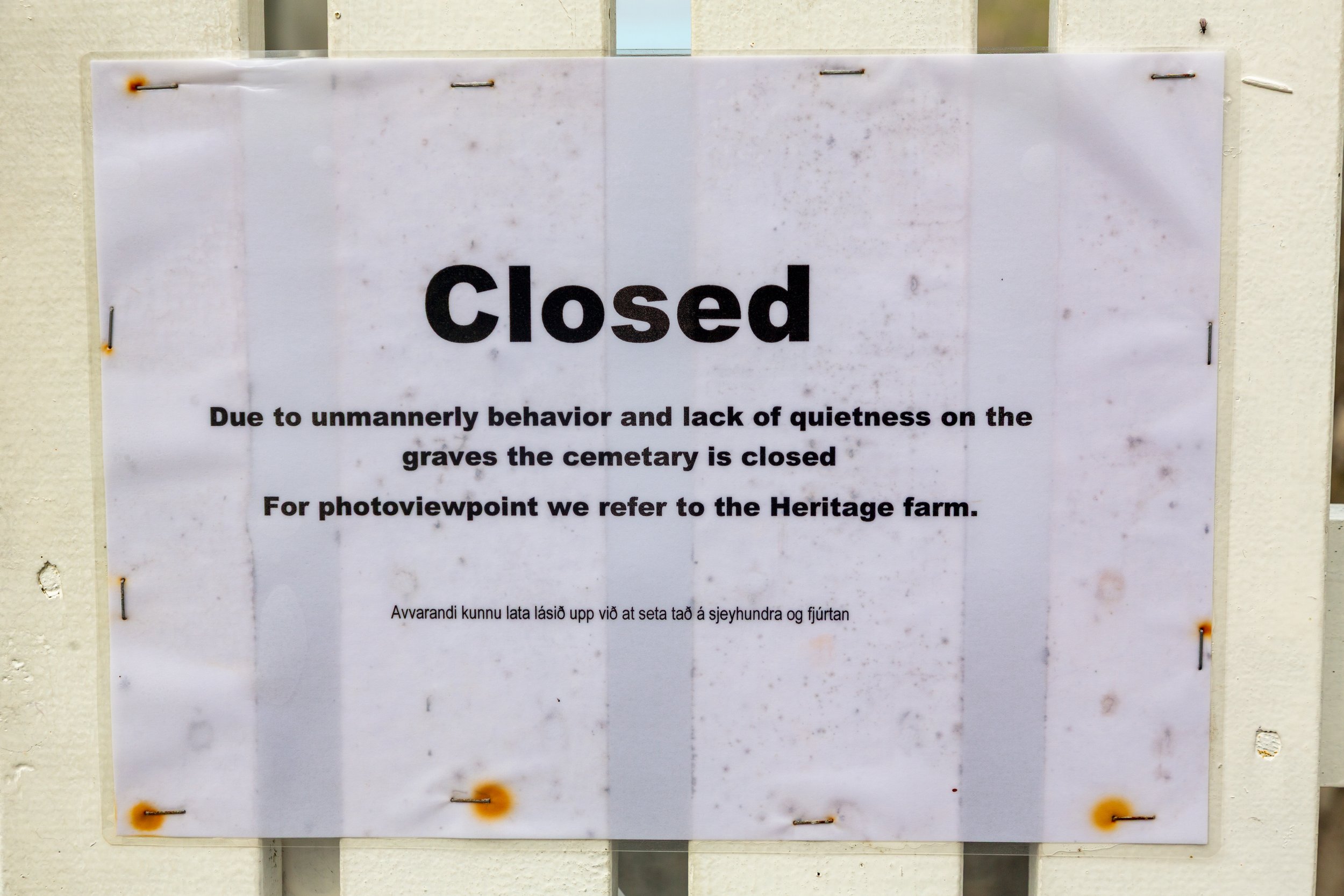  Burial ground no longer open to tourists 