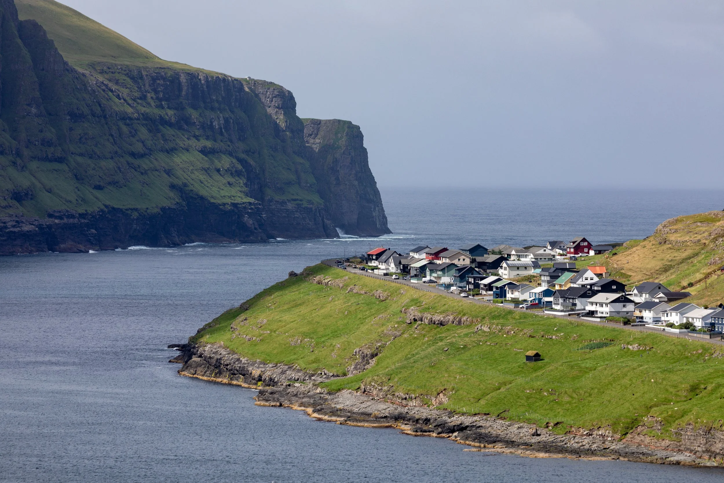  Eiði village, located on the north-west tip of Eysturoy 