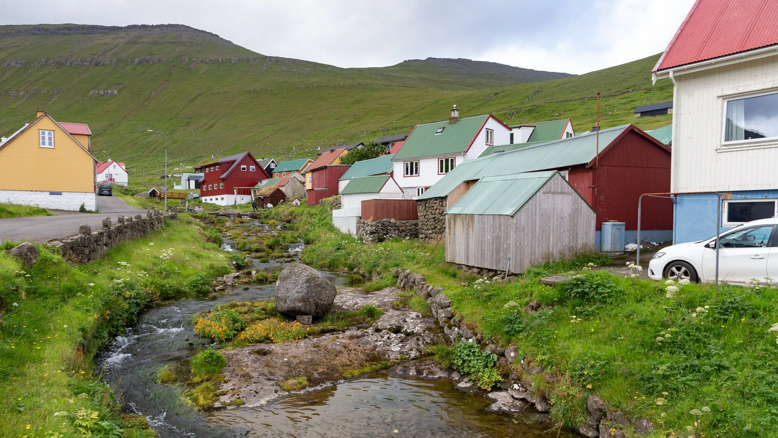  Gjógv village located on the northeast tip of Eysturoy 