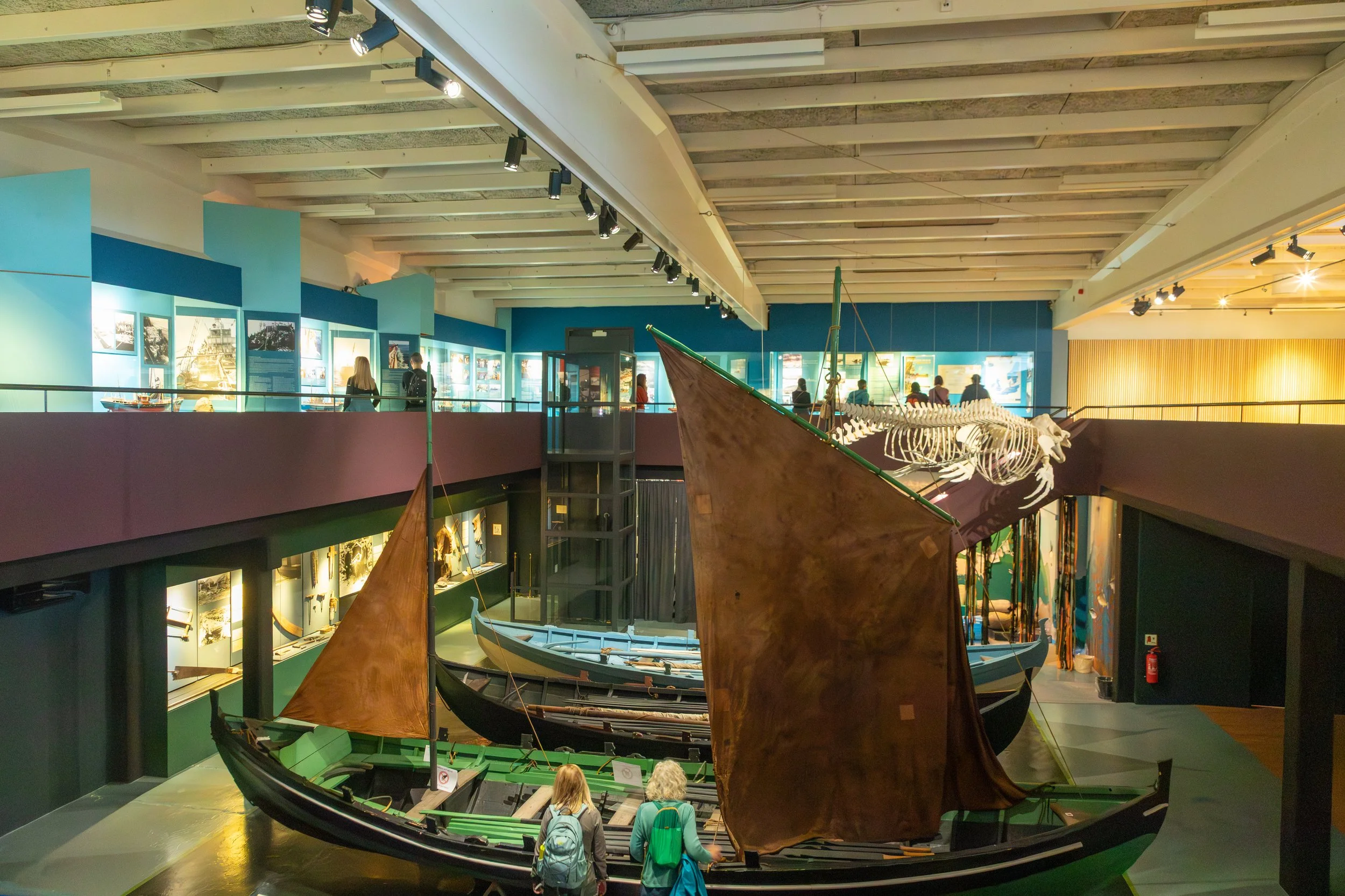  Some of the many historic boats on display in the National Museum of the Faroe Islands 