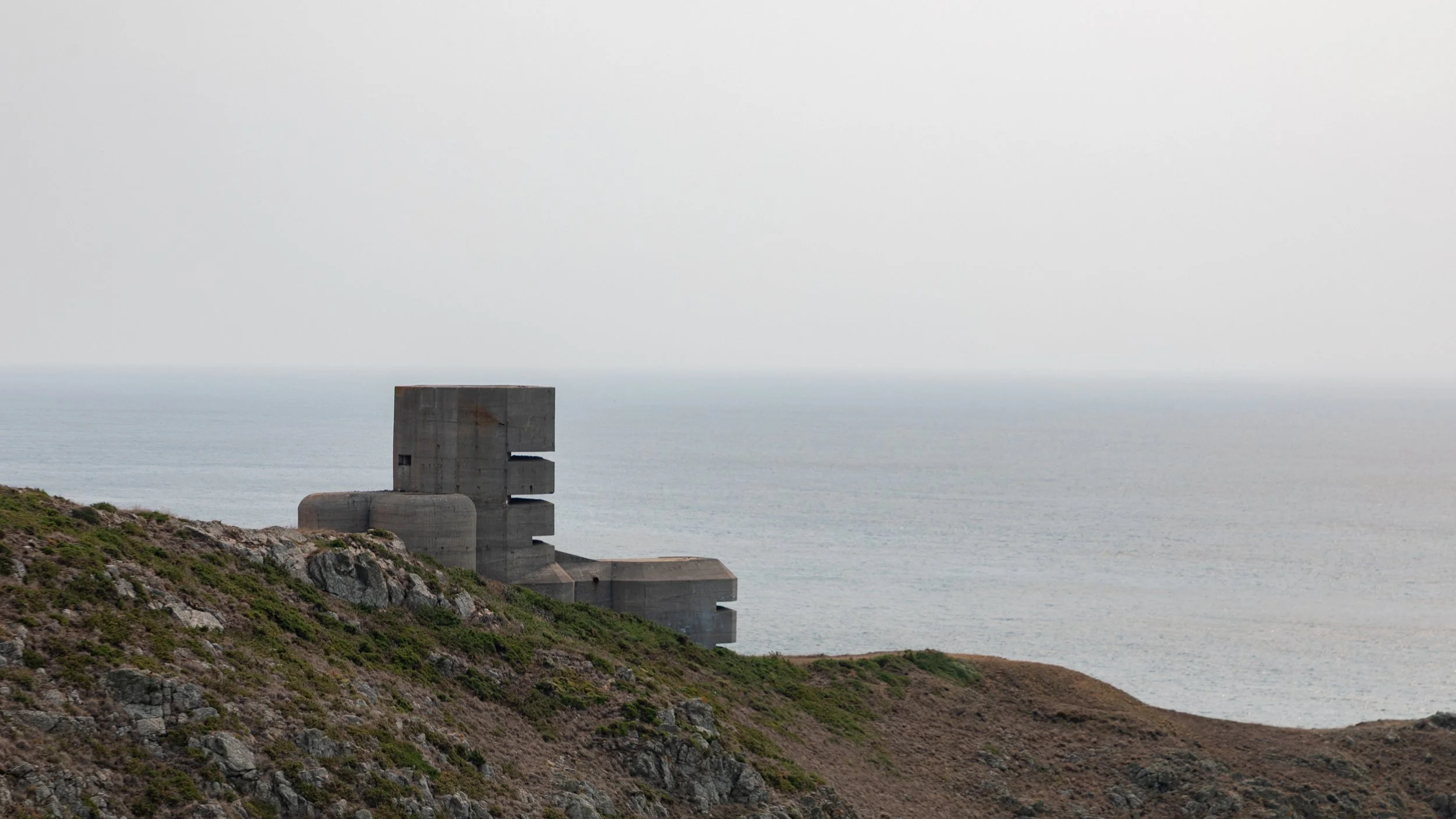  Pleinmont Observation Tower with bunker, a German-built fortification from WWII 
