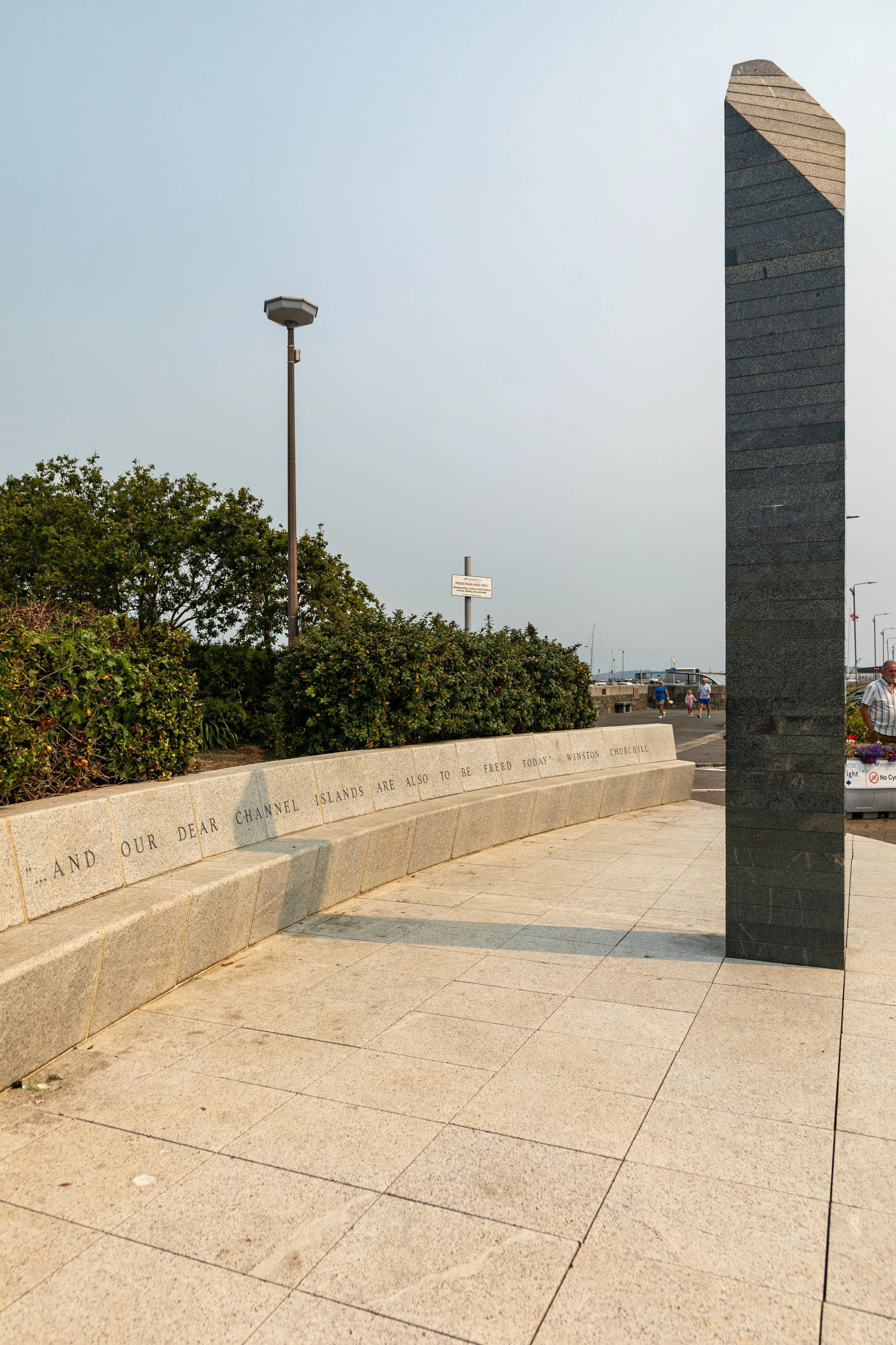  Liberation Monument unveiled in 1995 by the then-Prince of Wales (now King Charles), to commemorate the 50th anniversary of Guernsey's liberation from German forces on May 9, 1945 