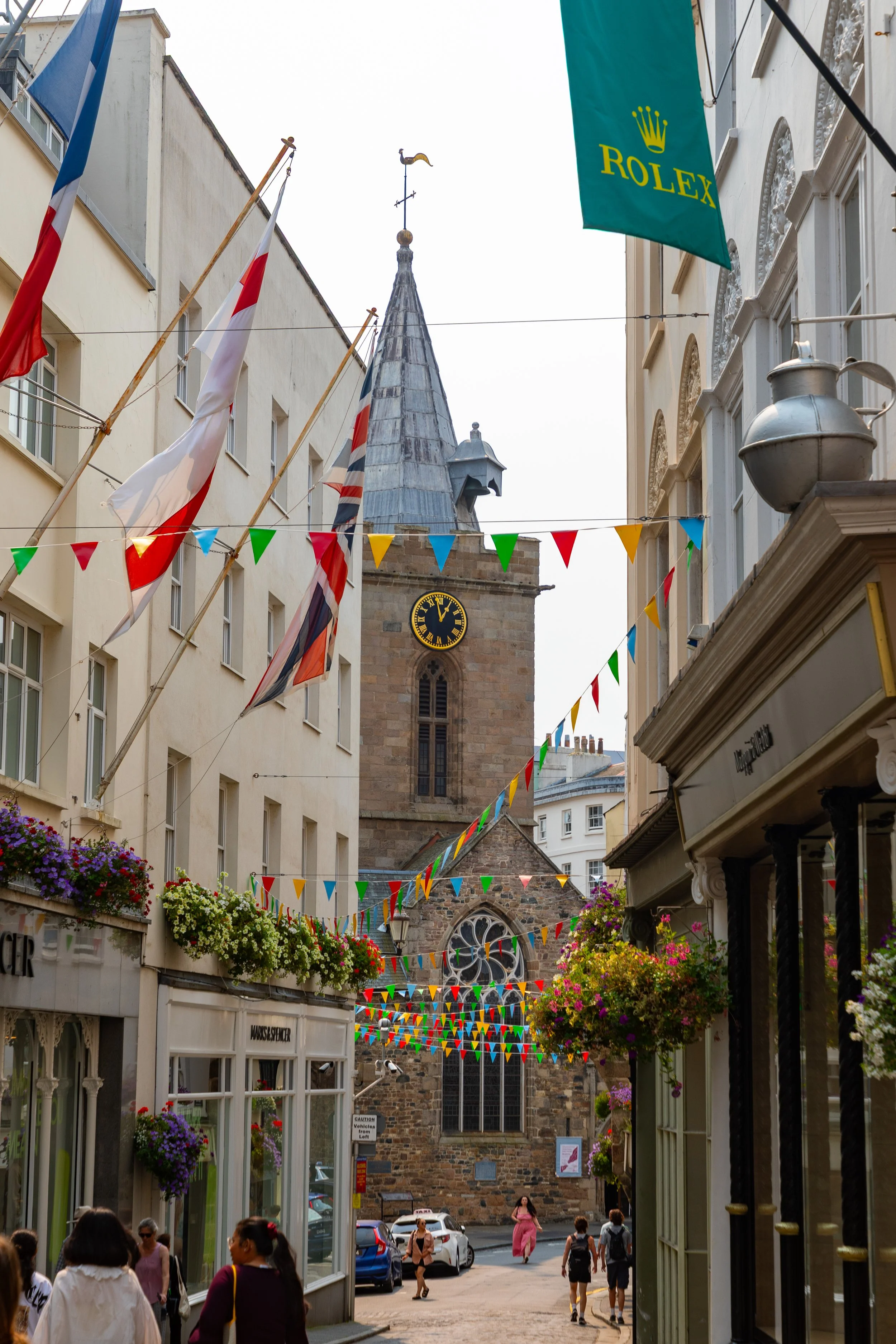  St. Pierre Cathedral (1907), adjacent to Marks &amp; Spencer, completing the High Street 