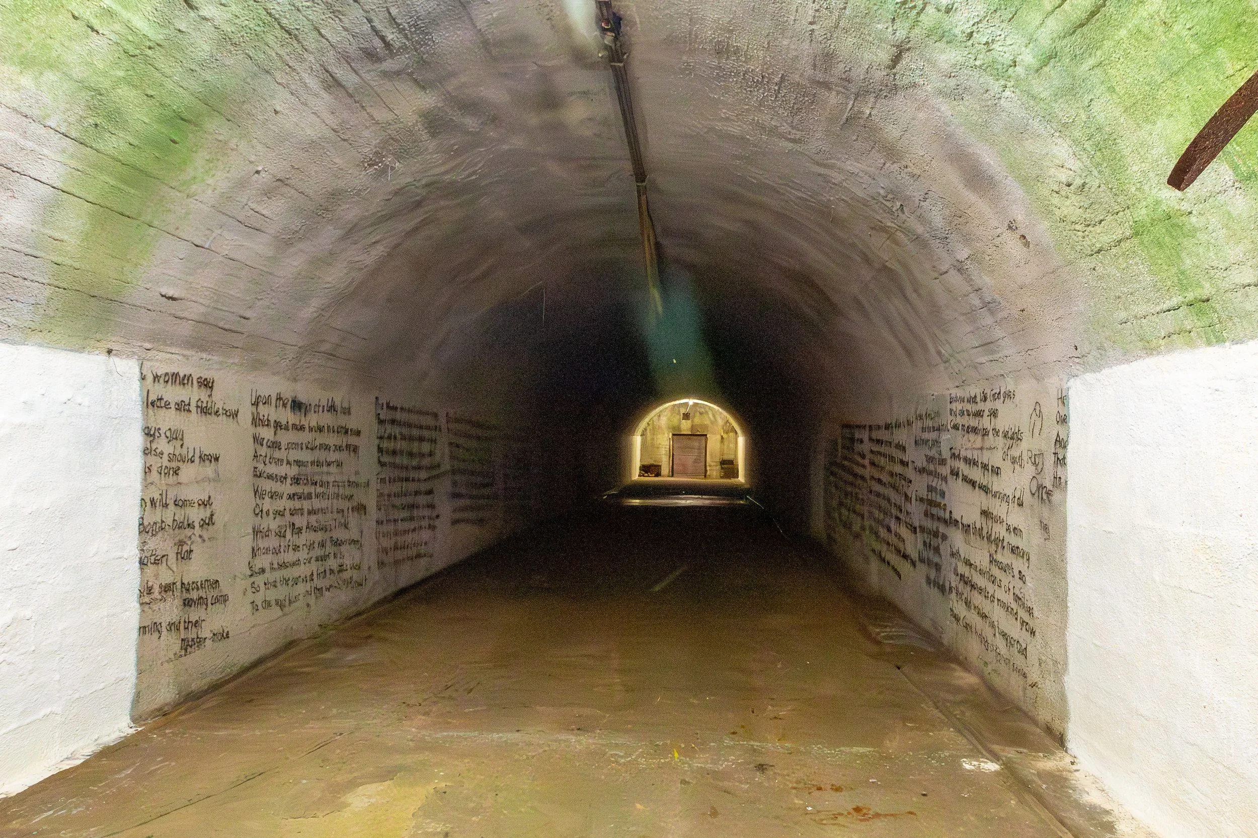 One of the tunnels used for filming of the 1972 Peter Sellers film “The Blockhouse” 