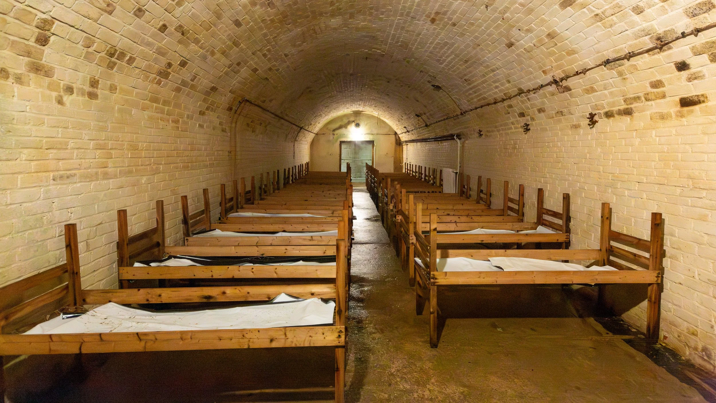  A recreation of the how the hospital was setup for potential casualties 