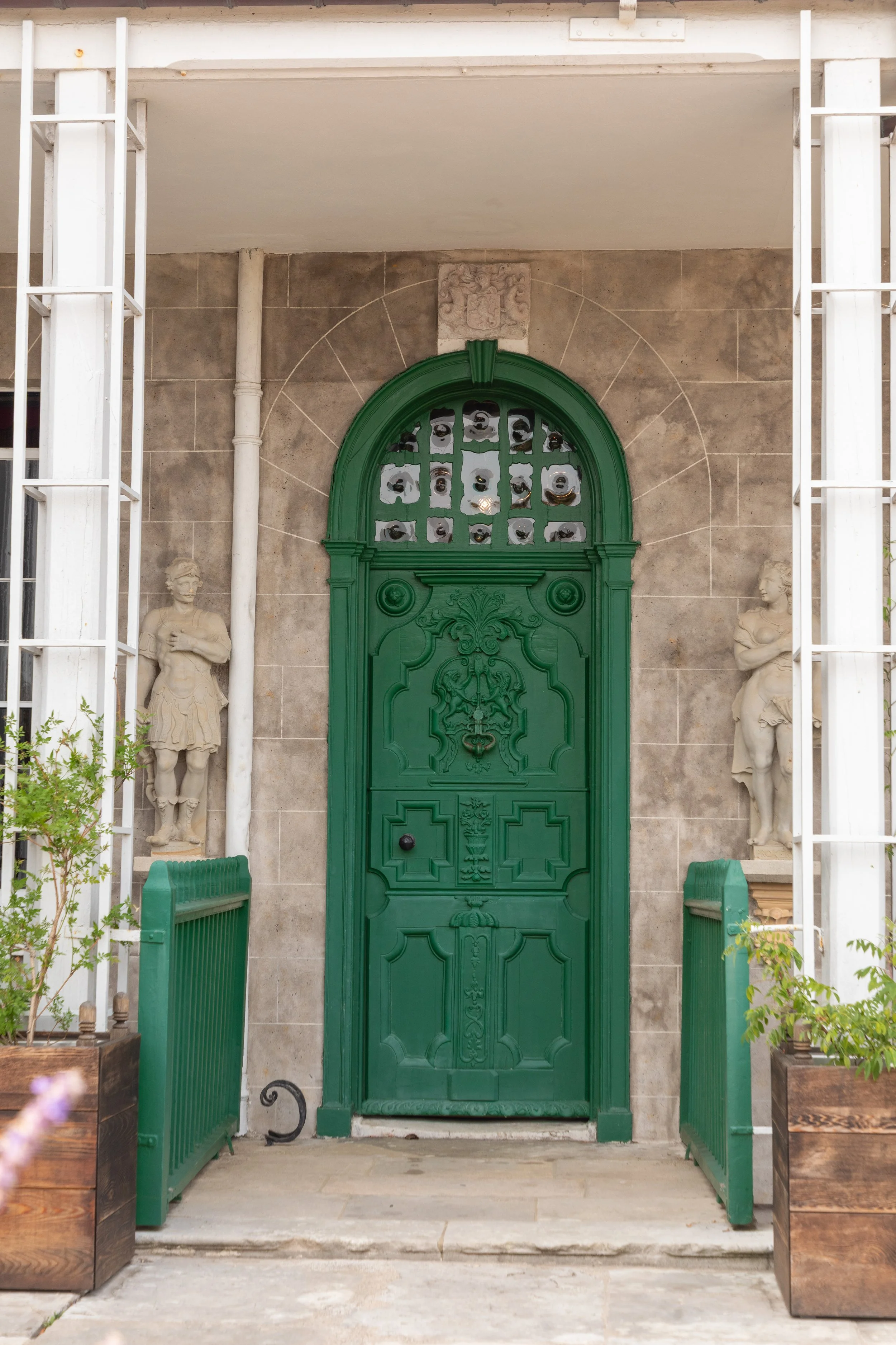  Ornate entrance to the Hauteville House 