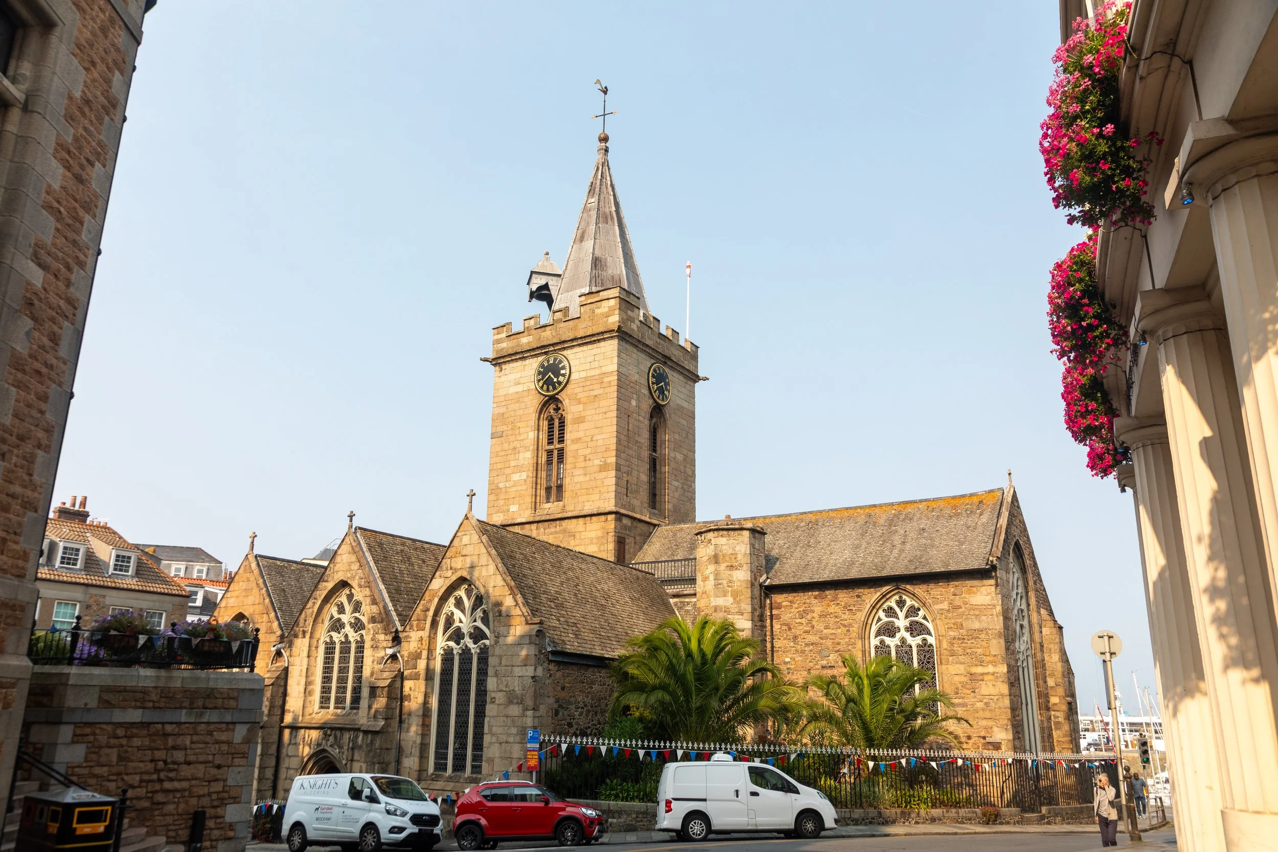  Town Church (1466), also known as the Parish Church of St Peter Port, is the Anglican civic church for the island of Guernsey 
