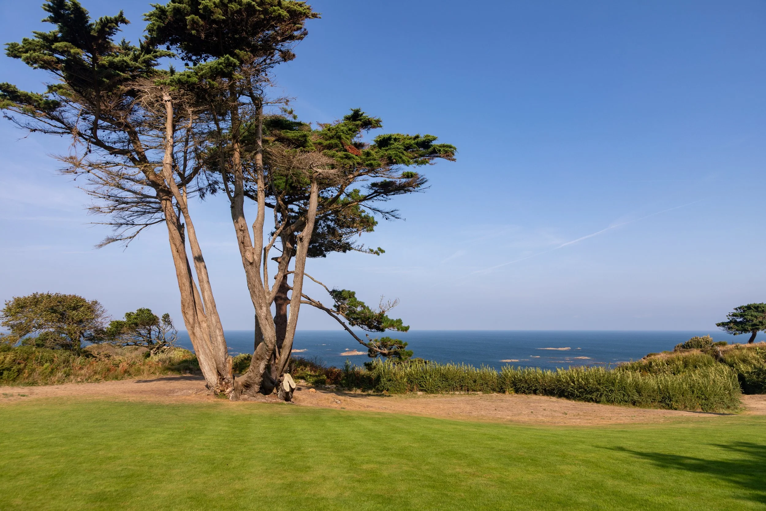  Enjoying the view from our breakfast at our hotel’s patio restaurant 