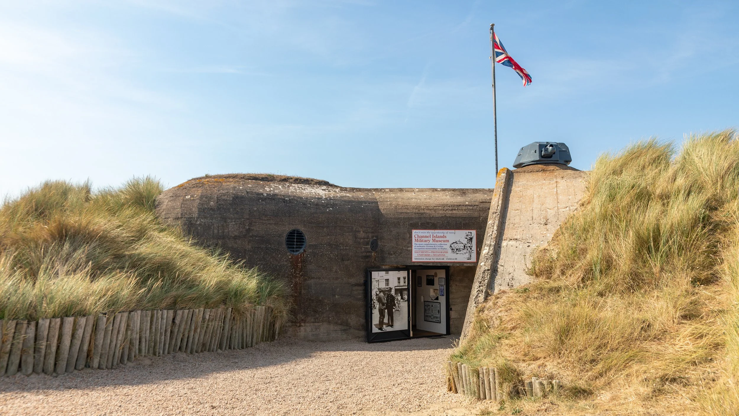  Entrance to Channel Islands Military Museum, repurposing some of the WWII fortification 