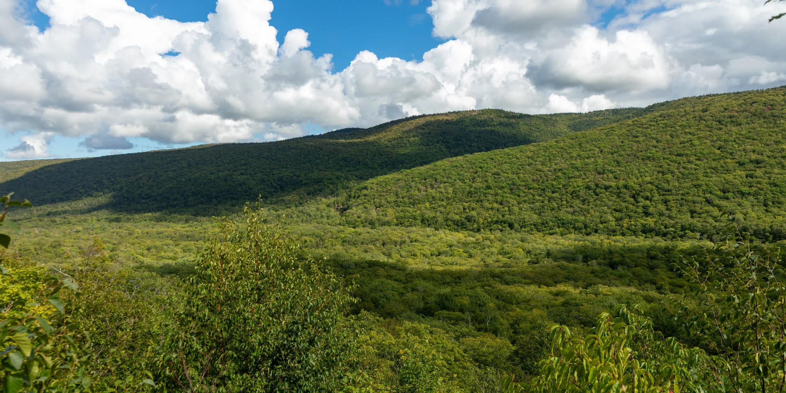  Back on the Cabot Trail after our hike to the falls, enjoying the blue skies that far exceeded our expectations for the weather 