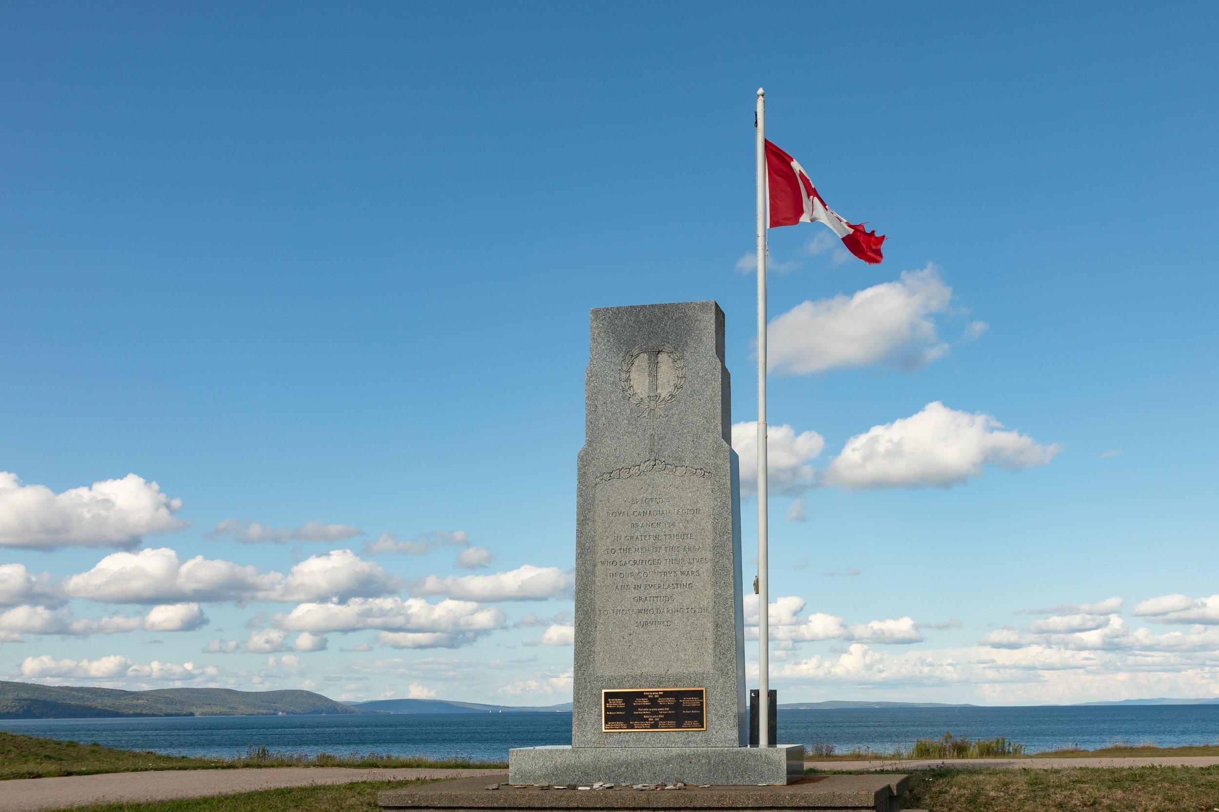  Heading out with Tom, we took a brief stop at a war memorial near the town of Iona 
