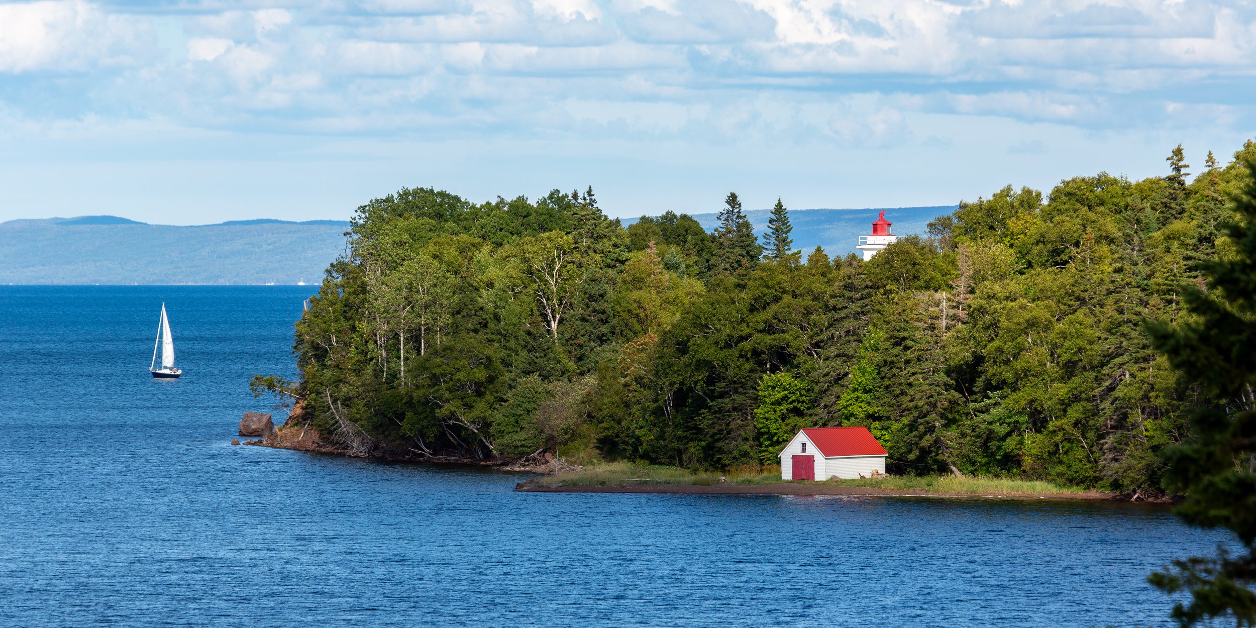  Sheltered Maskells Harbour off of Bras D’or Lake 