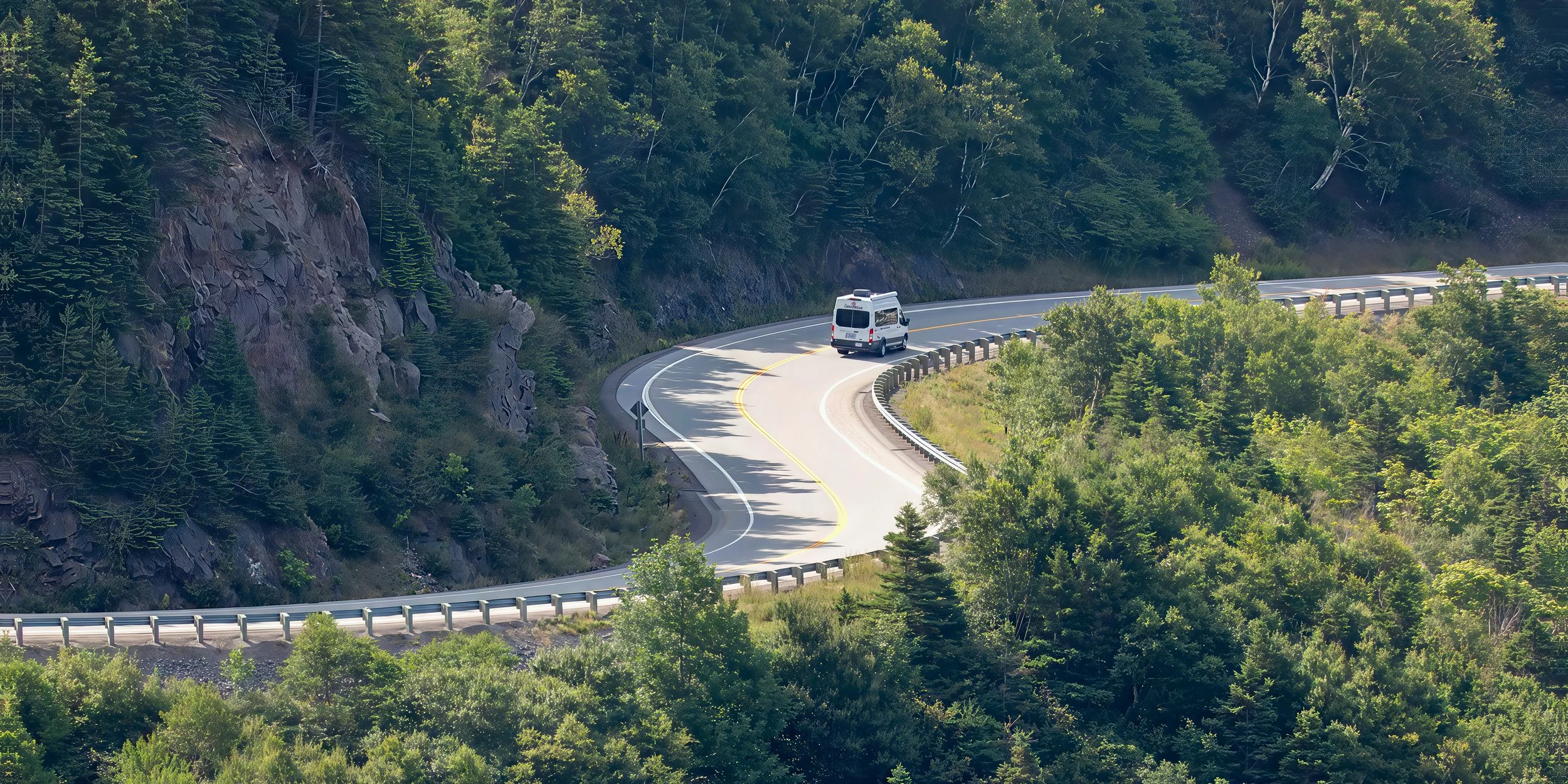  The curves and bends of the trail 