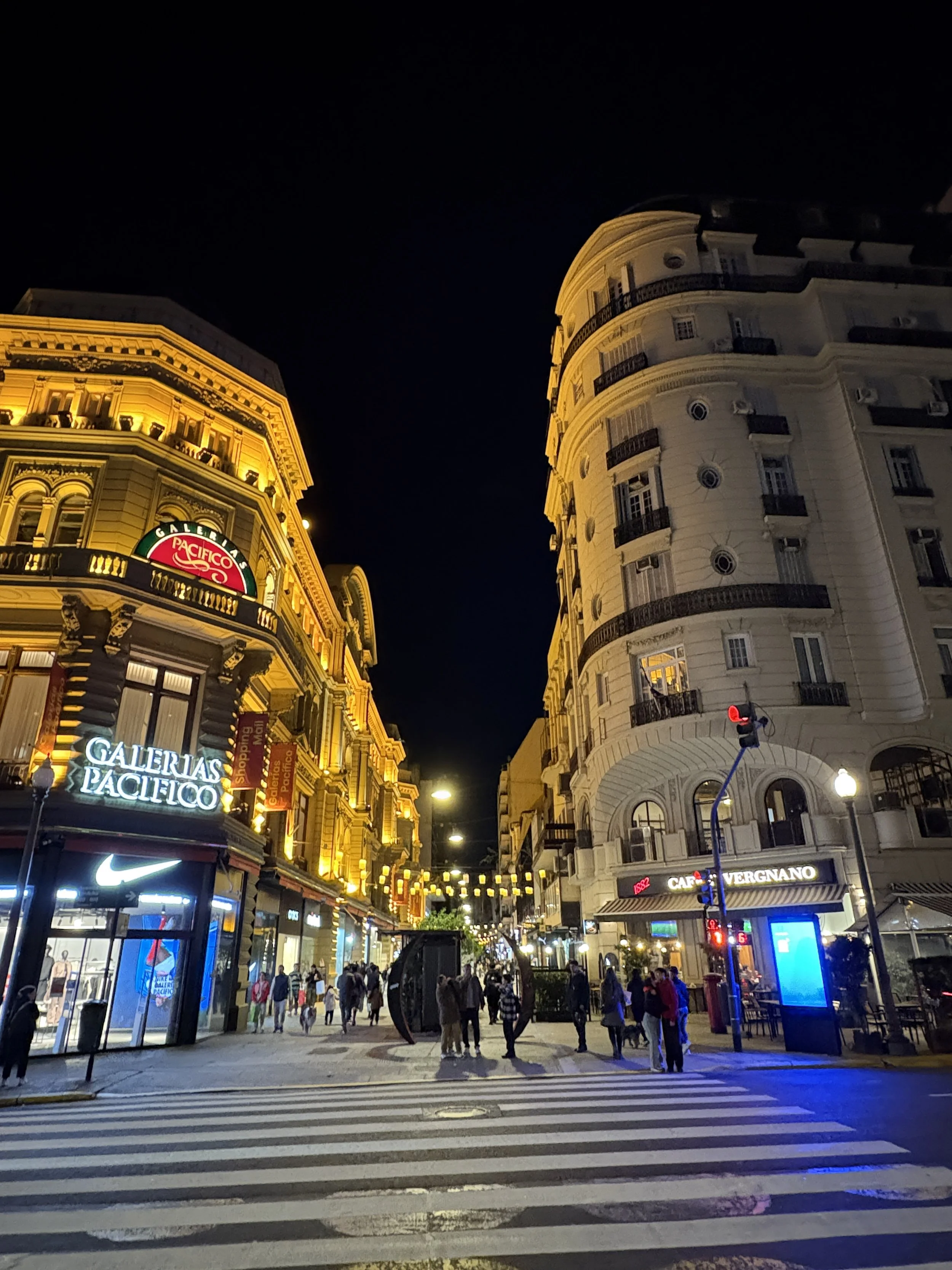  Shoppers still out on Florida Street and the at Galeria Pacifico 