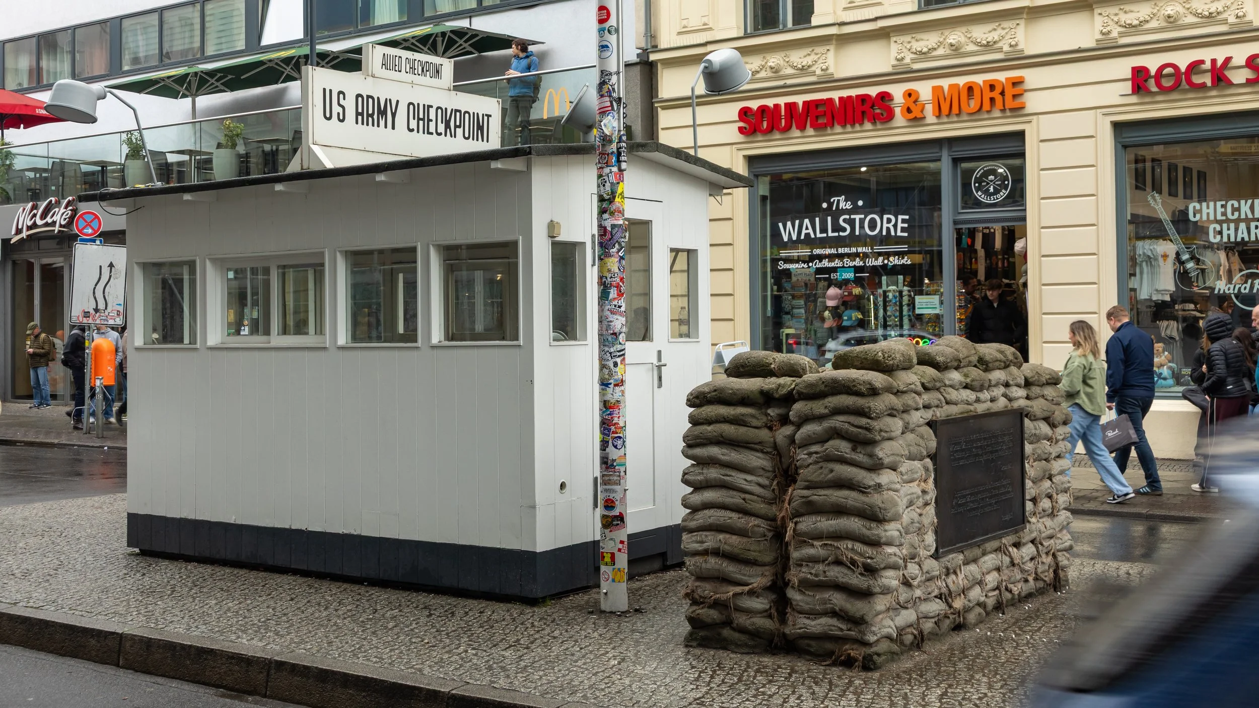  The infamous US Check Point Charlie border crossing 