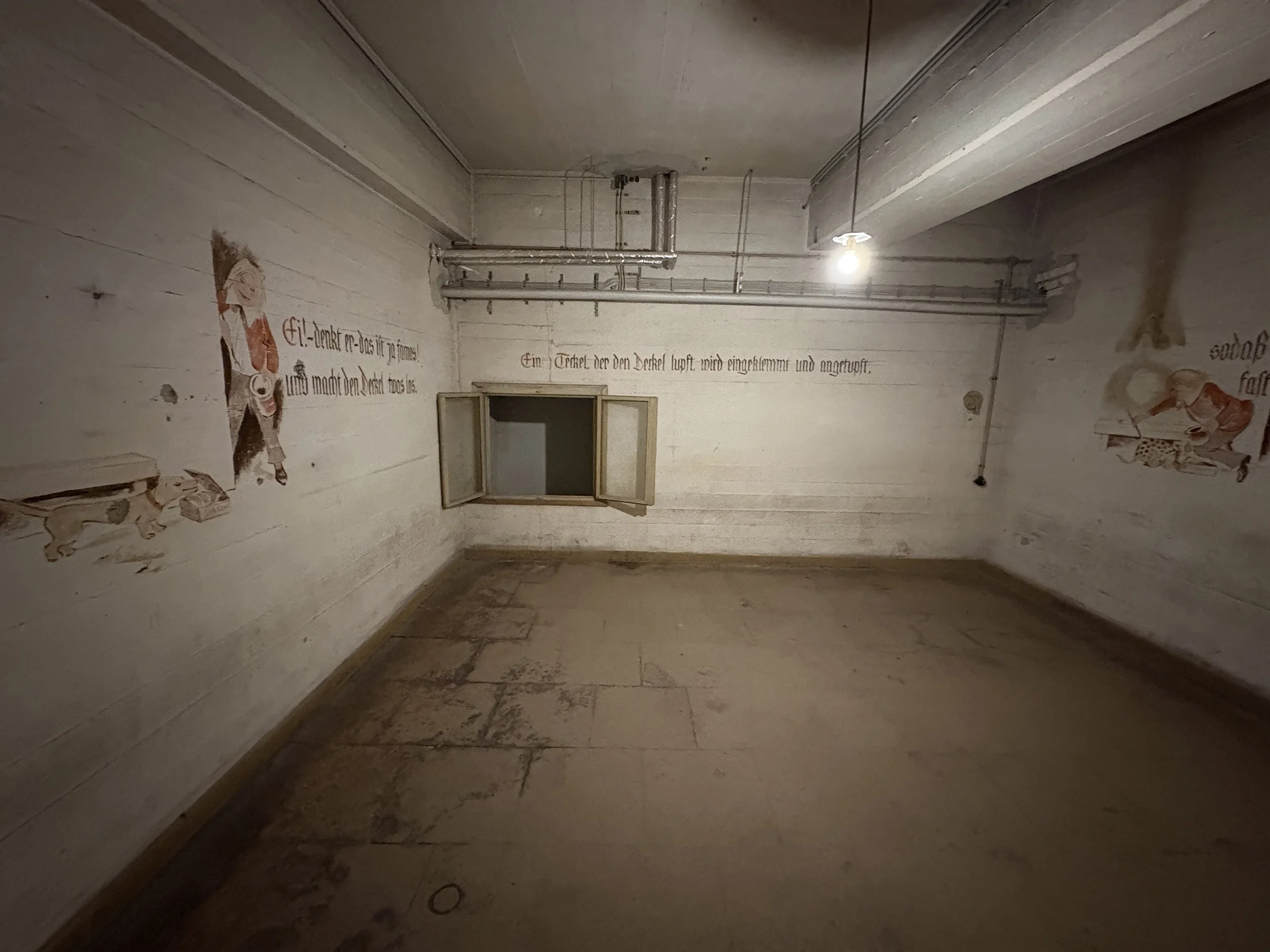  One a number of bomb shelters under the terminal that protected Germans during WWII 