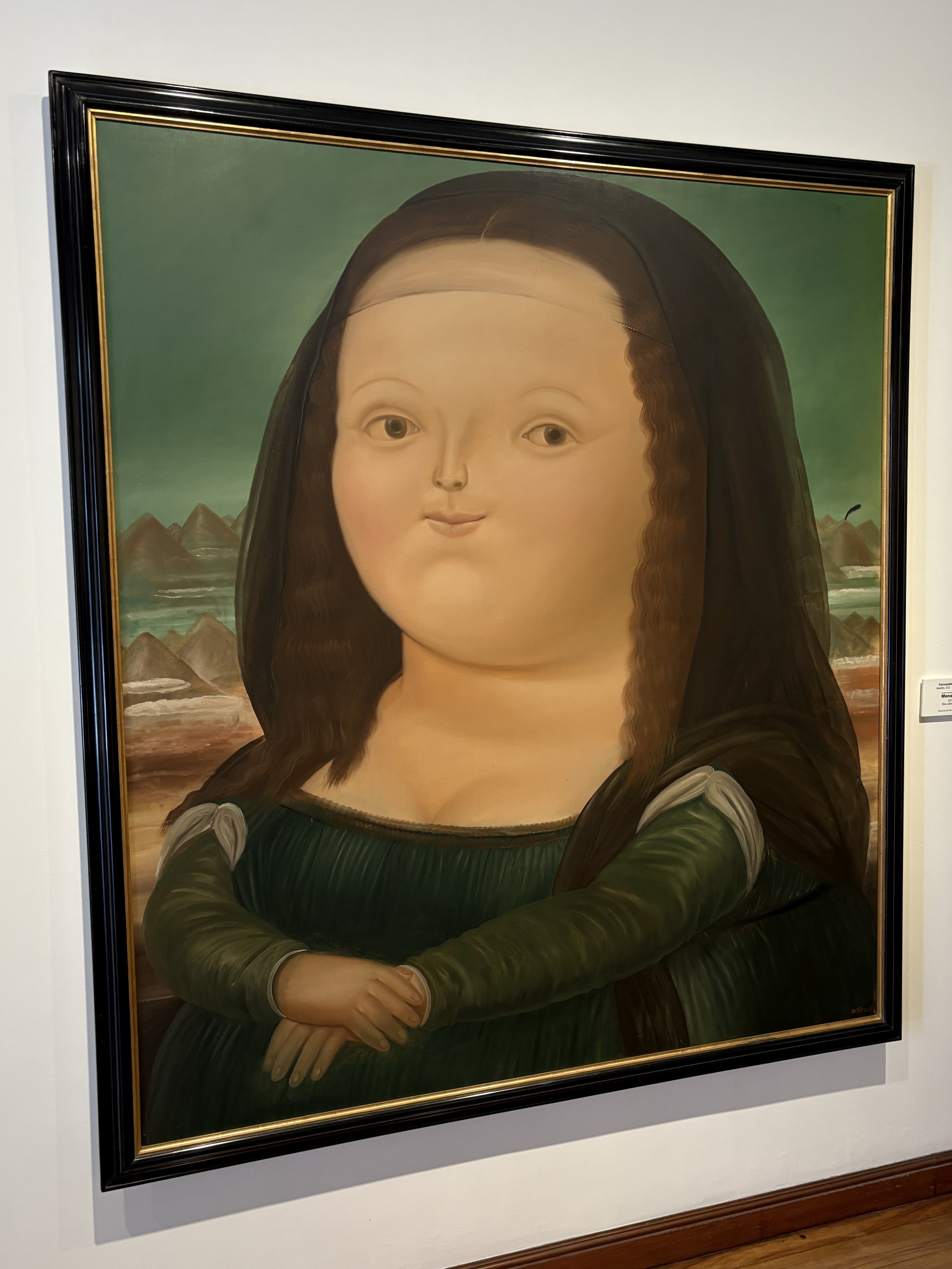  Monalisa (1971) in the connected Botero Museum, focused on many works of Botero like this 