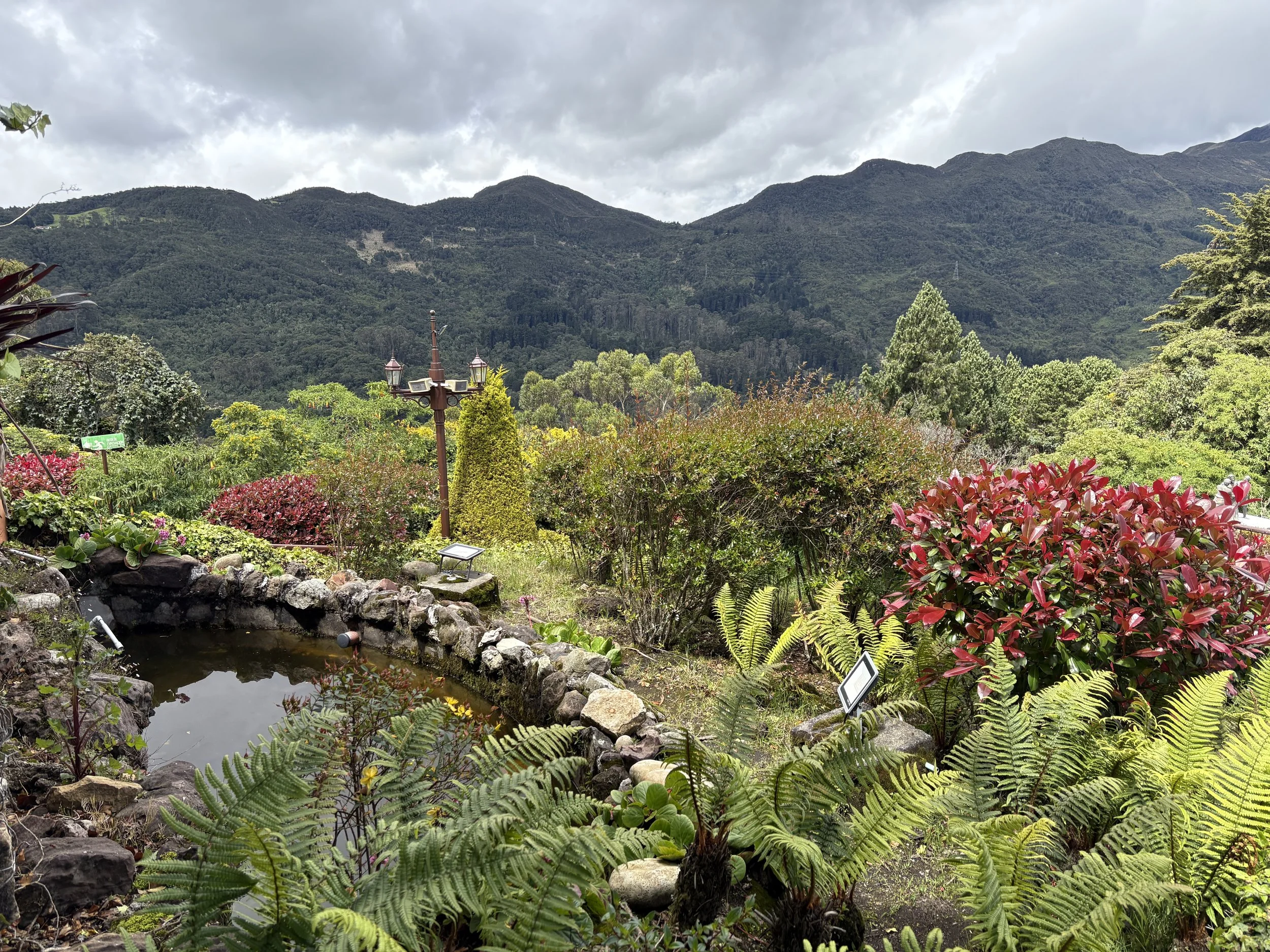  Manicured gardens in the monastery complex  