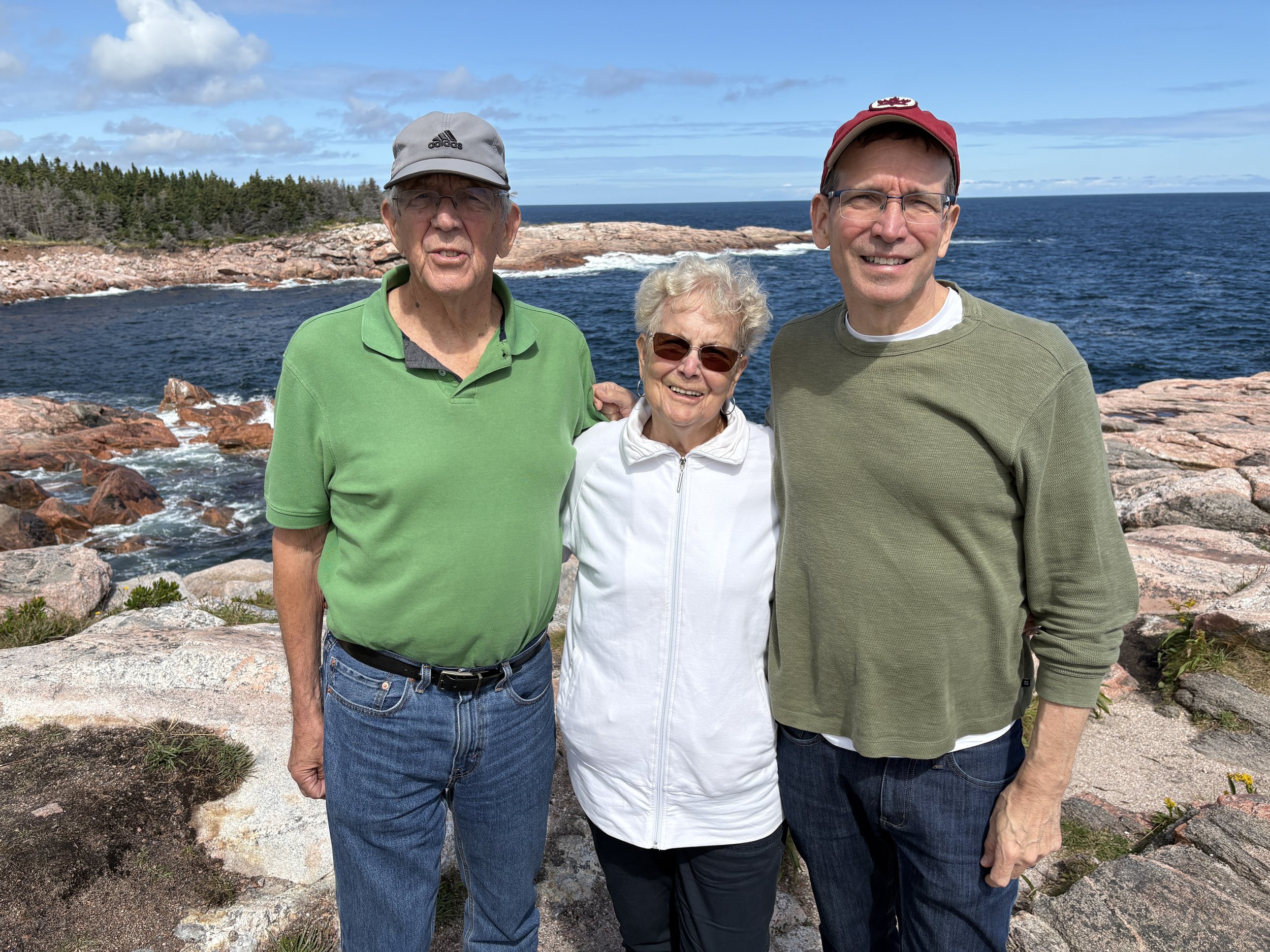  Posing with my parents in front of Green Cove 