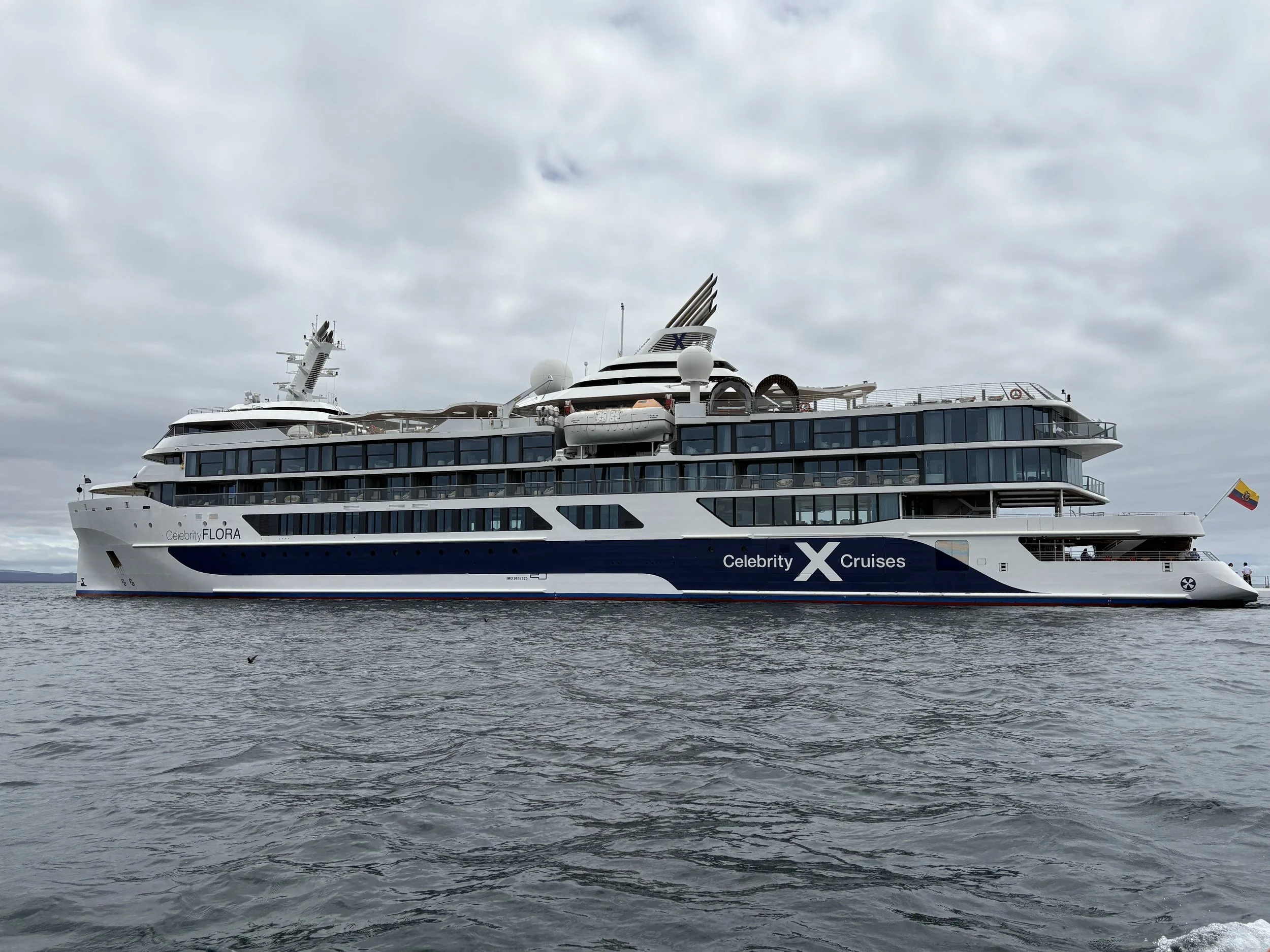  Our first view of the Celebrity Flora, our temporary home for the next week 