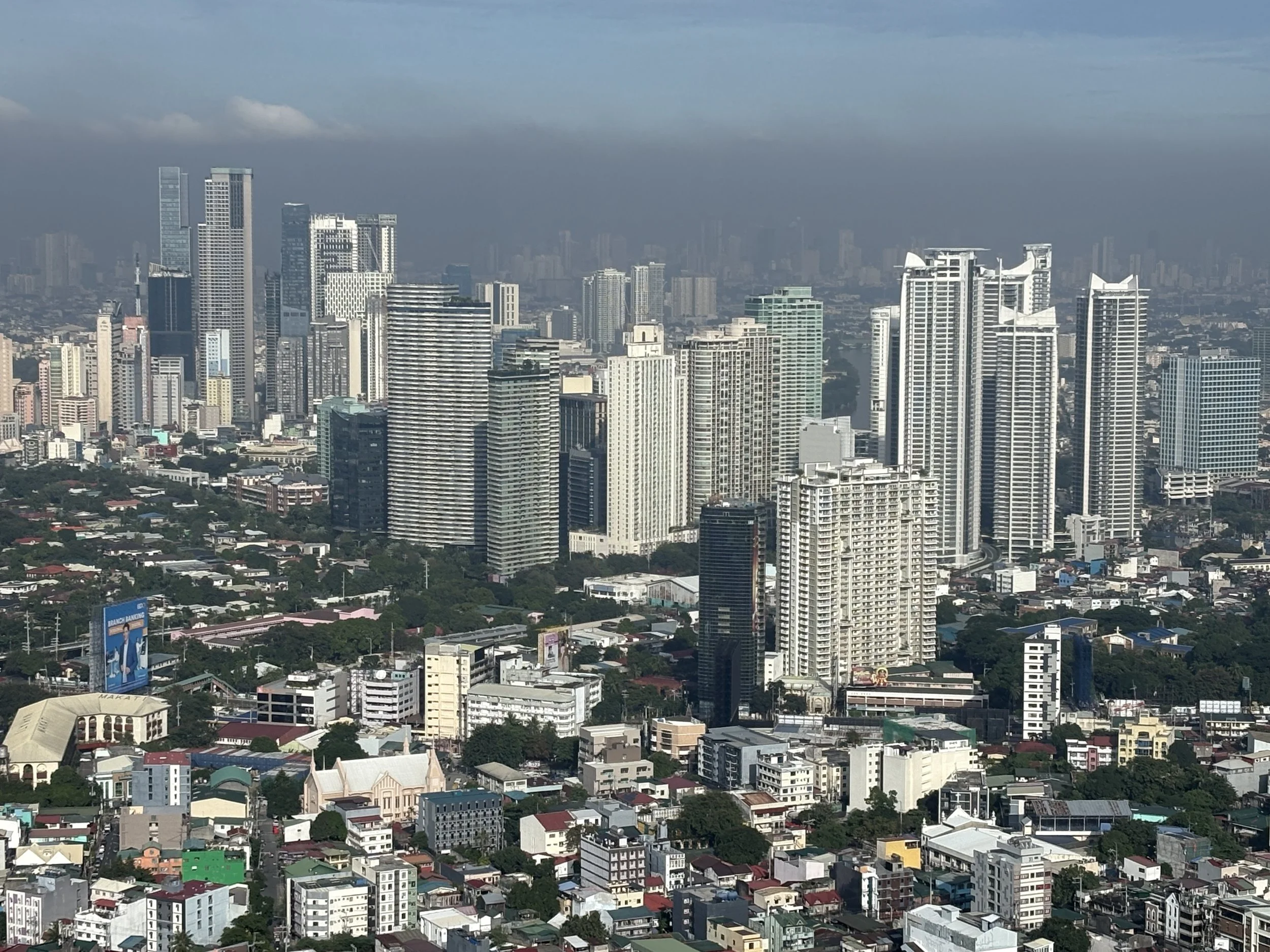  View from the club lounge of our hotel in the Taguig neighbourhood  