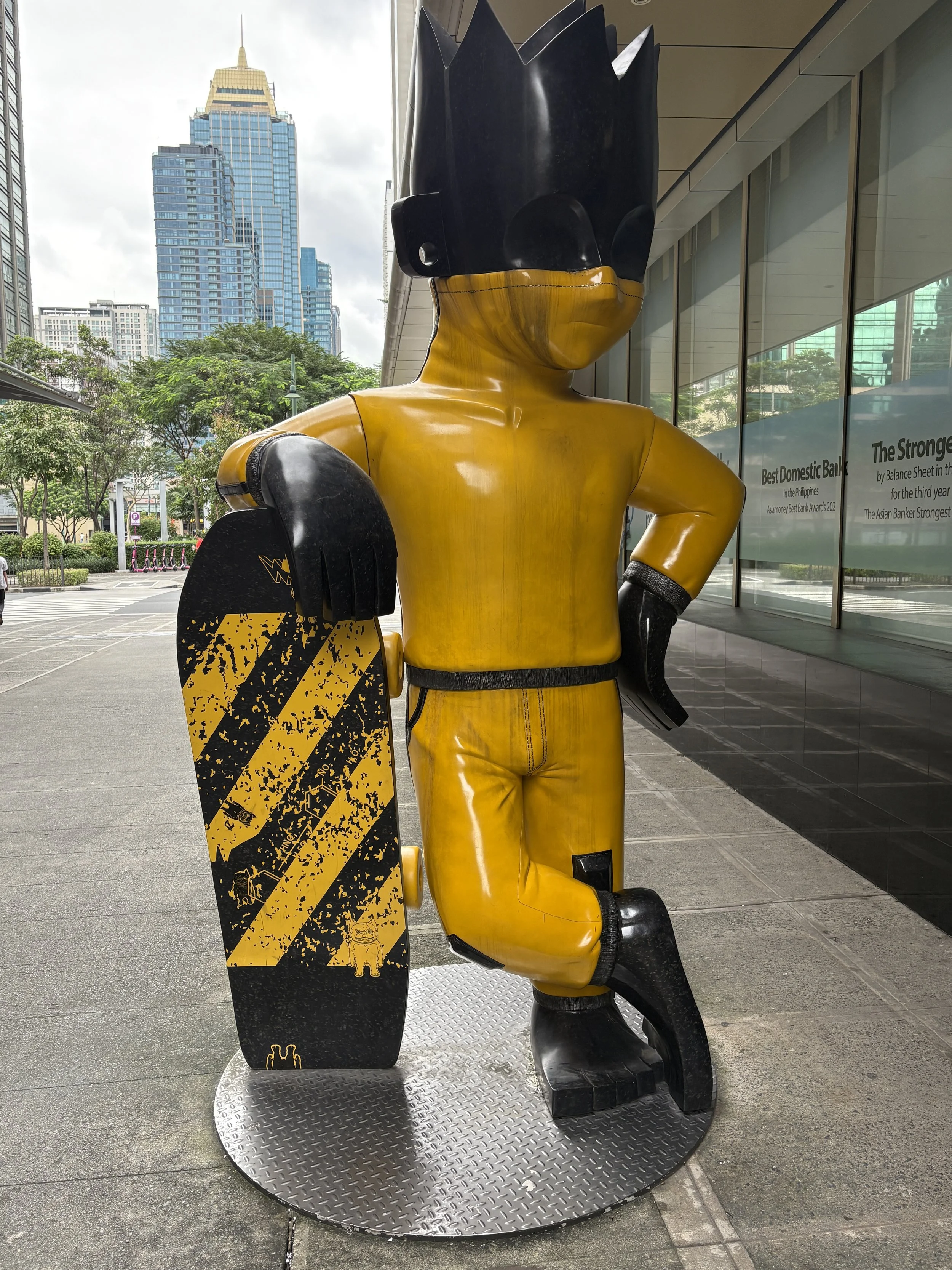  Part of Japanese artist Kenji Yanobe's work, often known as "Sun Child", more of the public art in the BGC area 