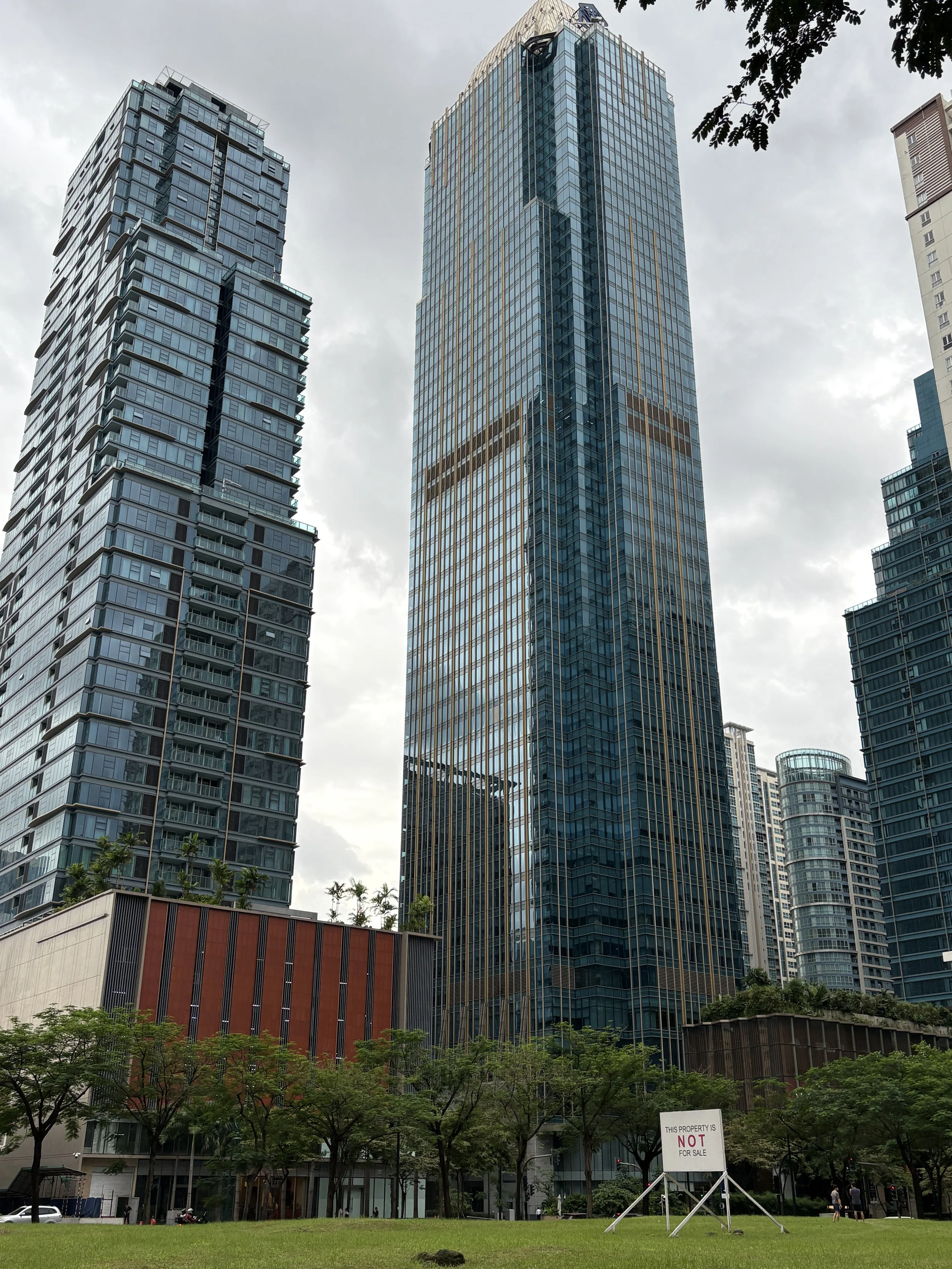  Our hotel fronted by a “This Property is NOT for sale” sign, presumably making a statement on the recent redevelopment in the area 