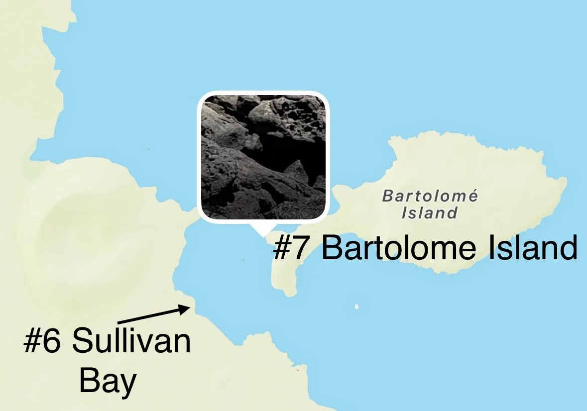  Although the ship did not move, our afternoon outings were spent around Bartolome Island 