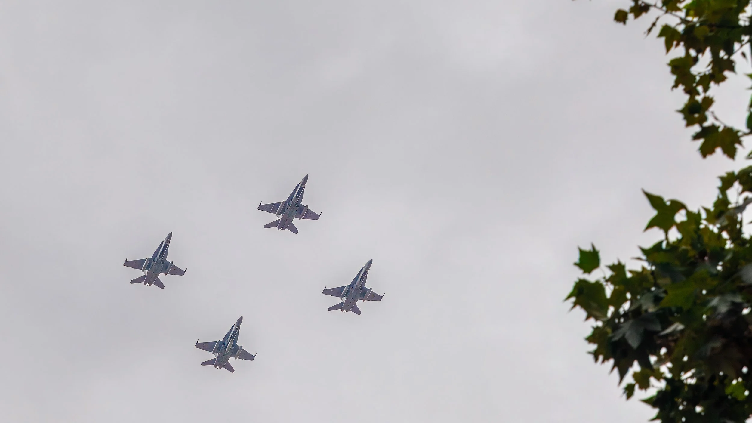  An Air Force display started the parade 