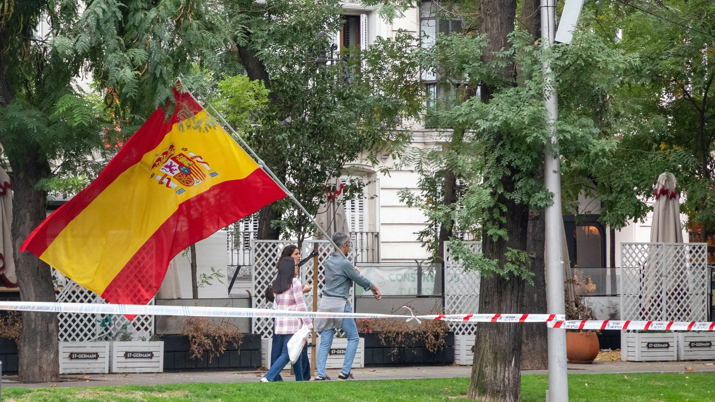  The flags were on full display everywhere 