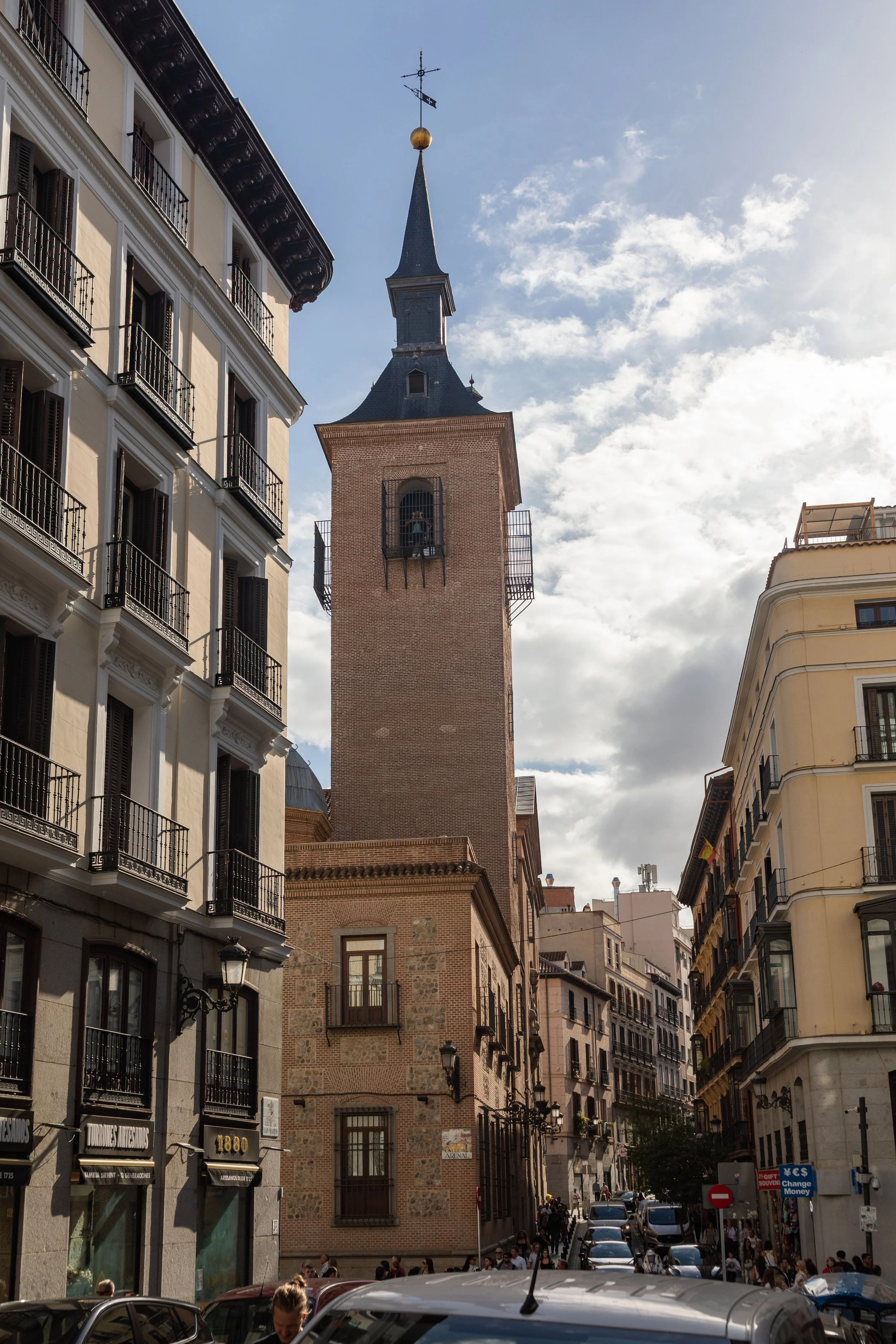  The bell tower of the Church of San Ginés, (1645) one of the oldest in the city 