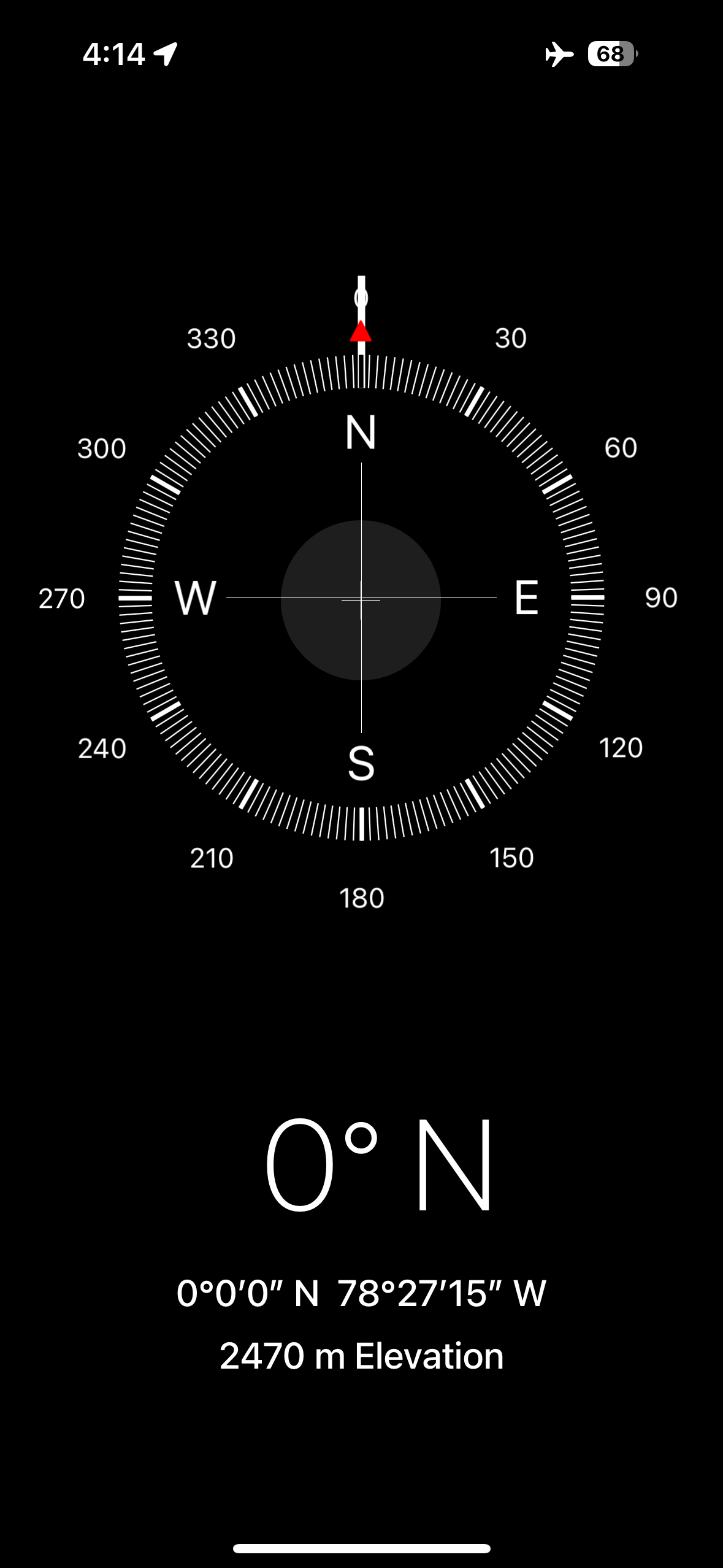  Also metres away from the official equator line is where Apple’s GPS saw the equatorial line 