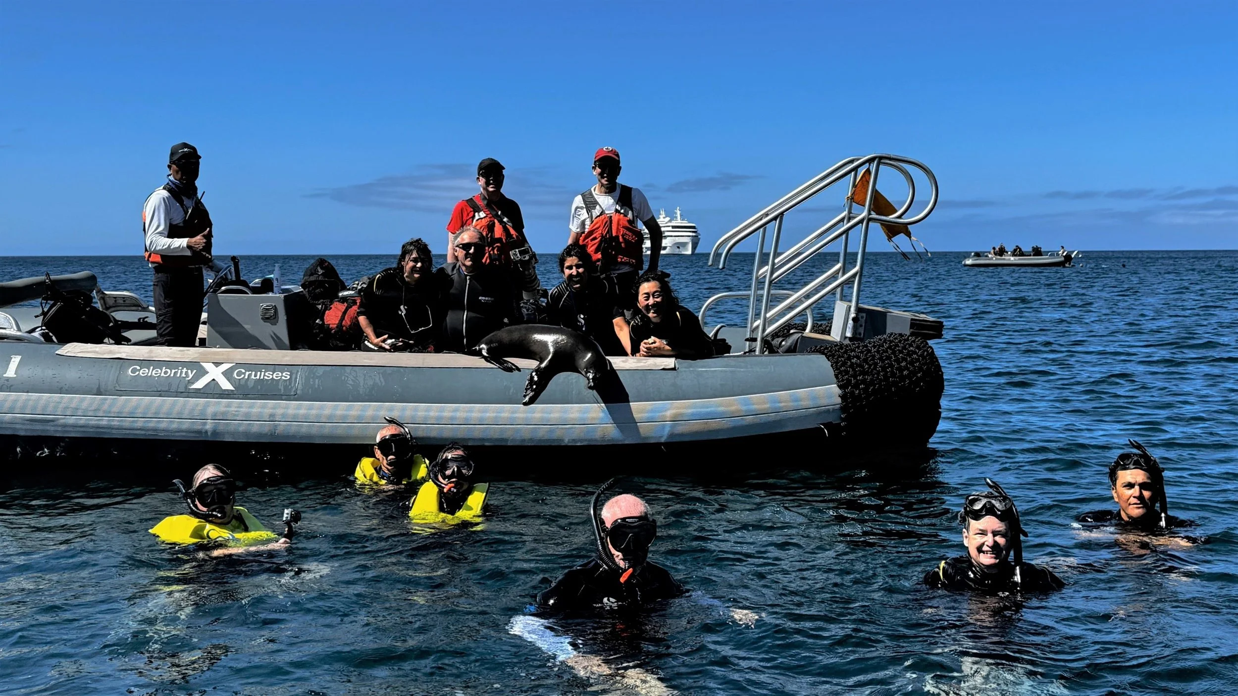  A guide on another boat got a photo of our lucky group 