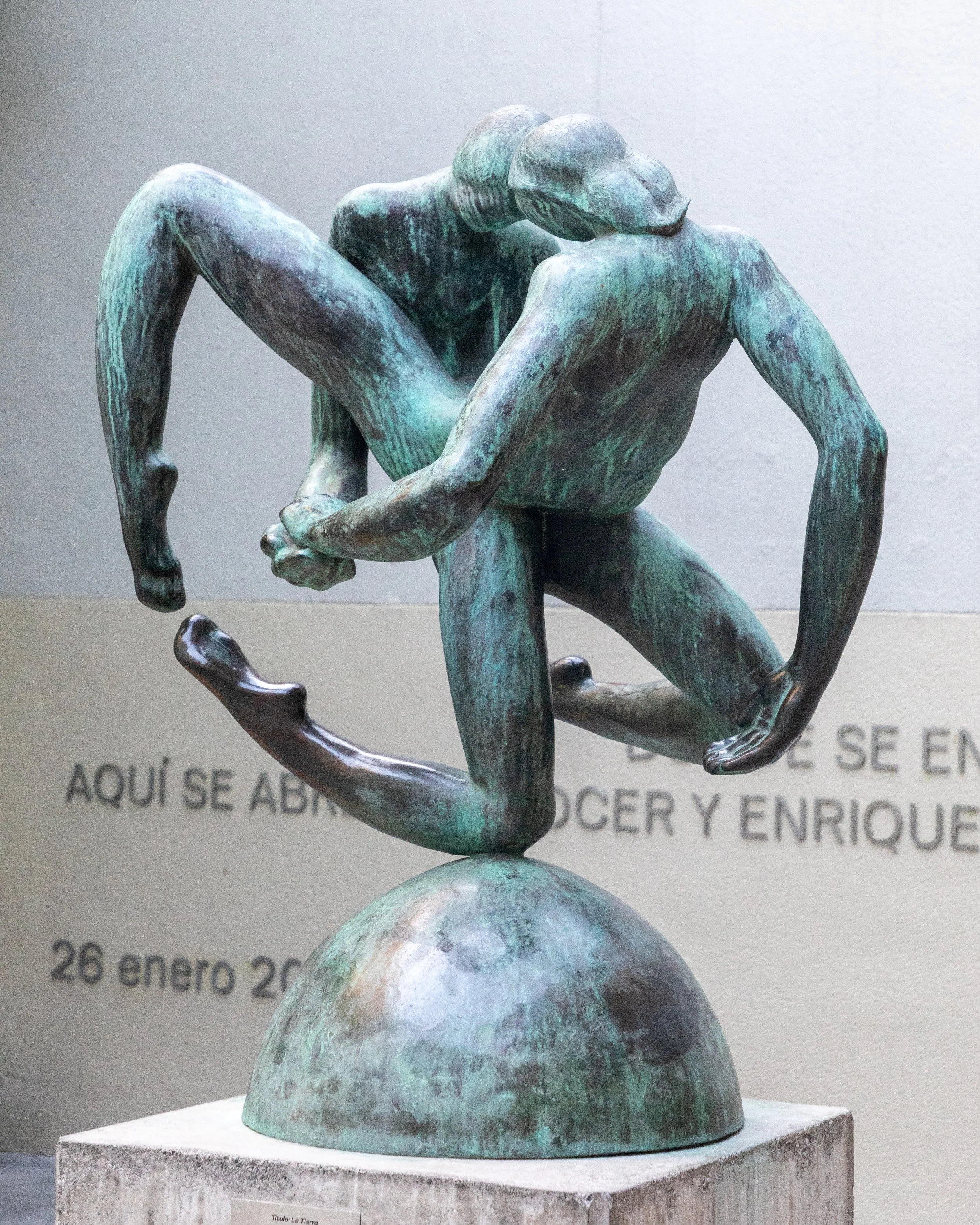  Bronze sculpture titled La Tierra  (The Earth) by Chilean artist Totila Albert    