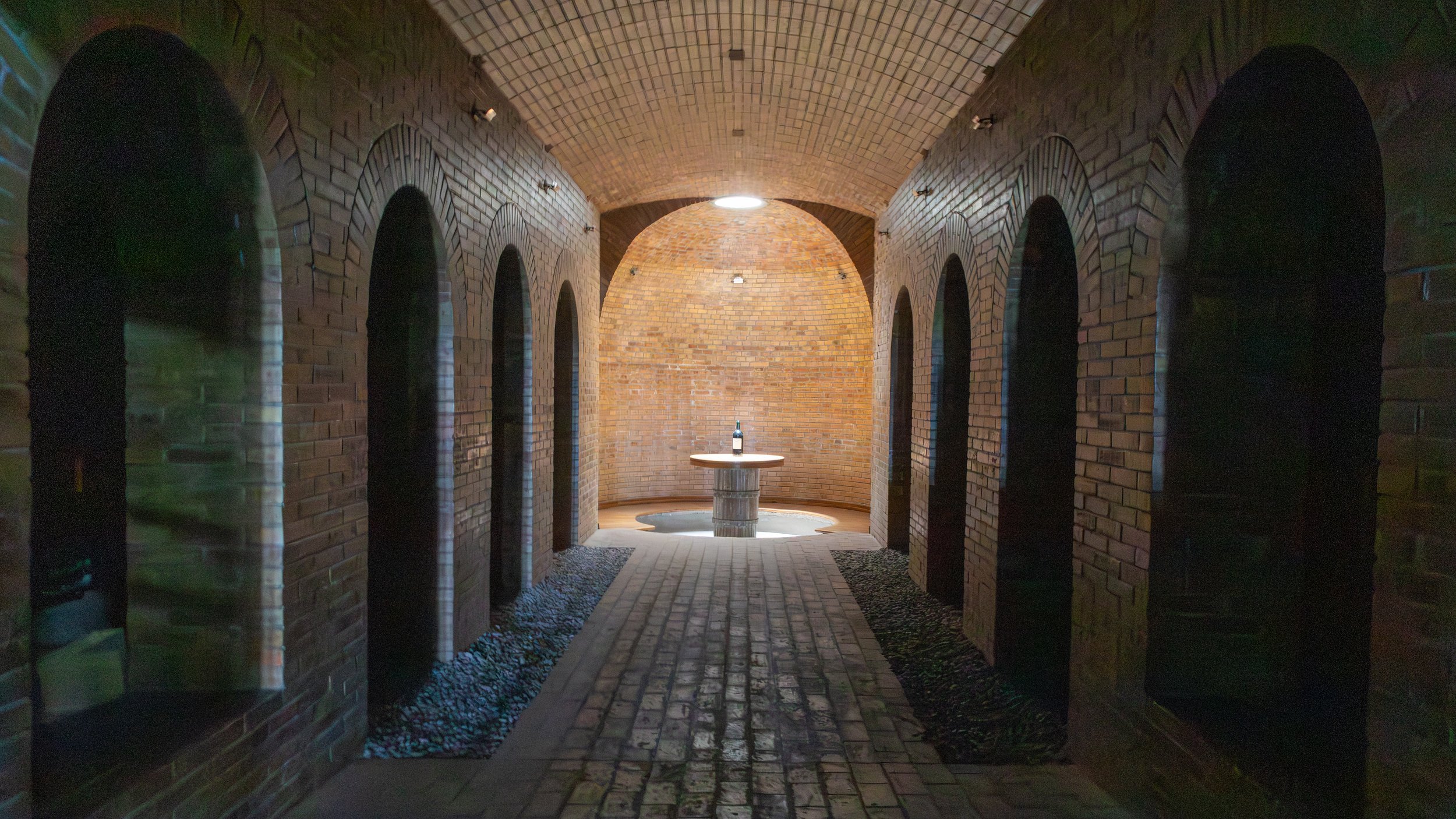  The family cellar was very impressive, with one bottle given a prominent display podium 