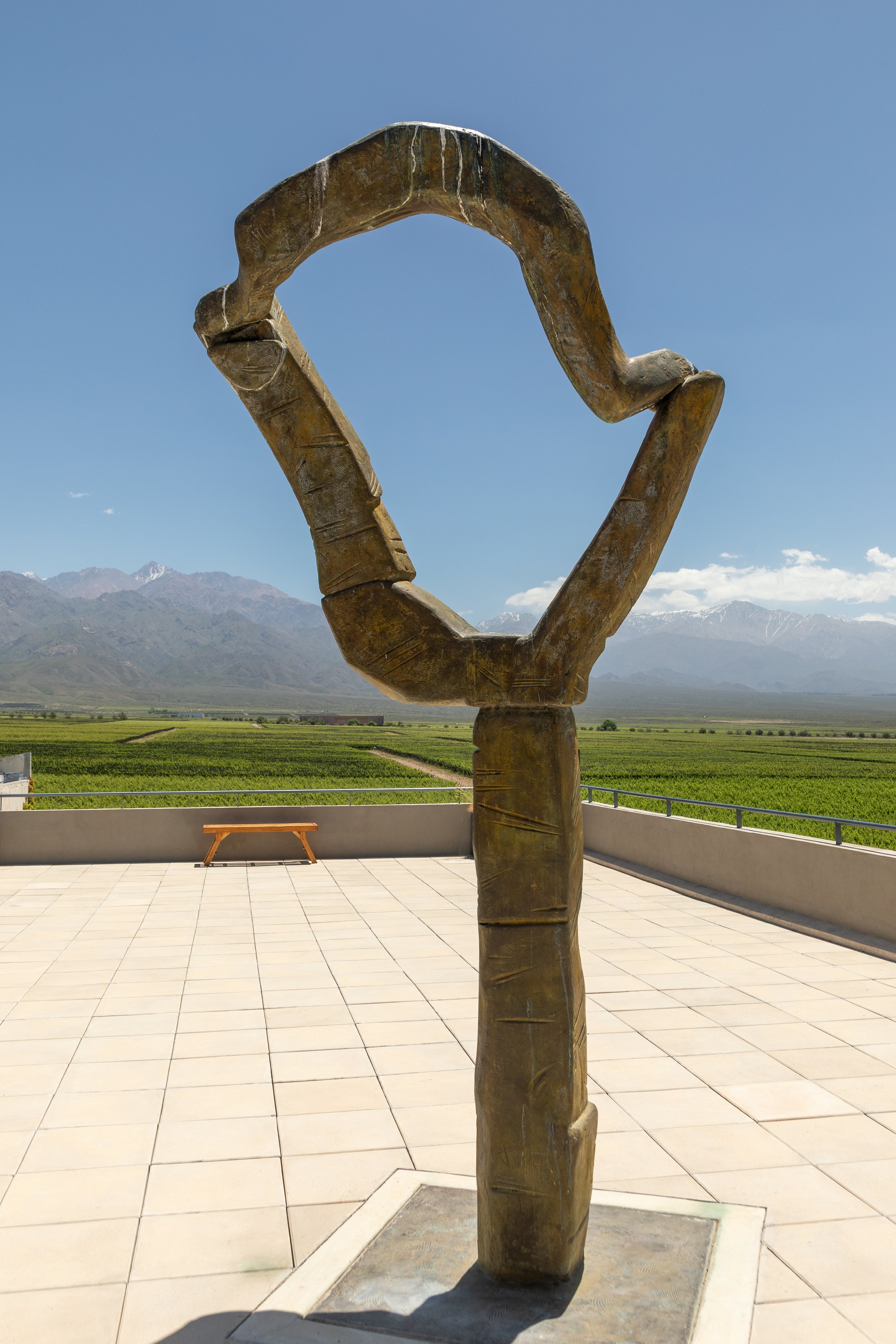  After our wine pairing lunch, we explored the rooftop patio 