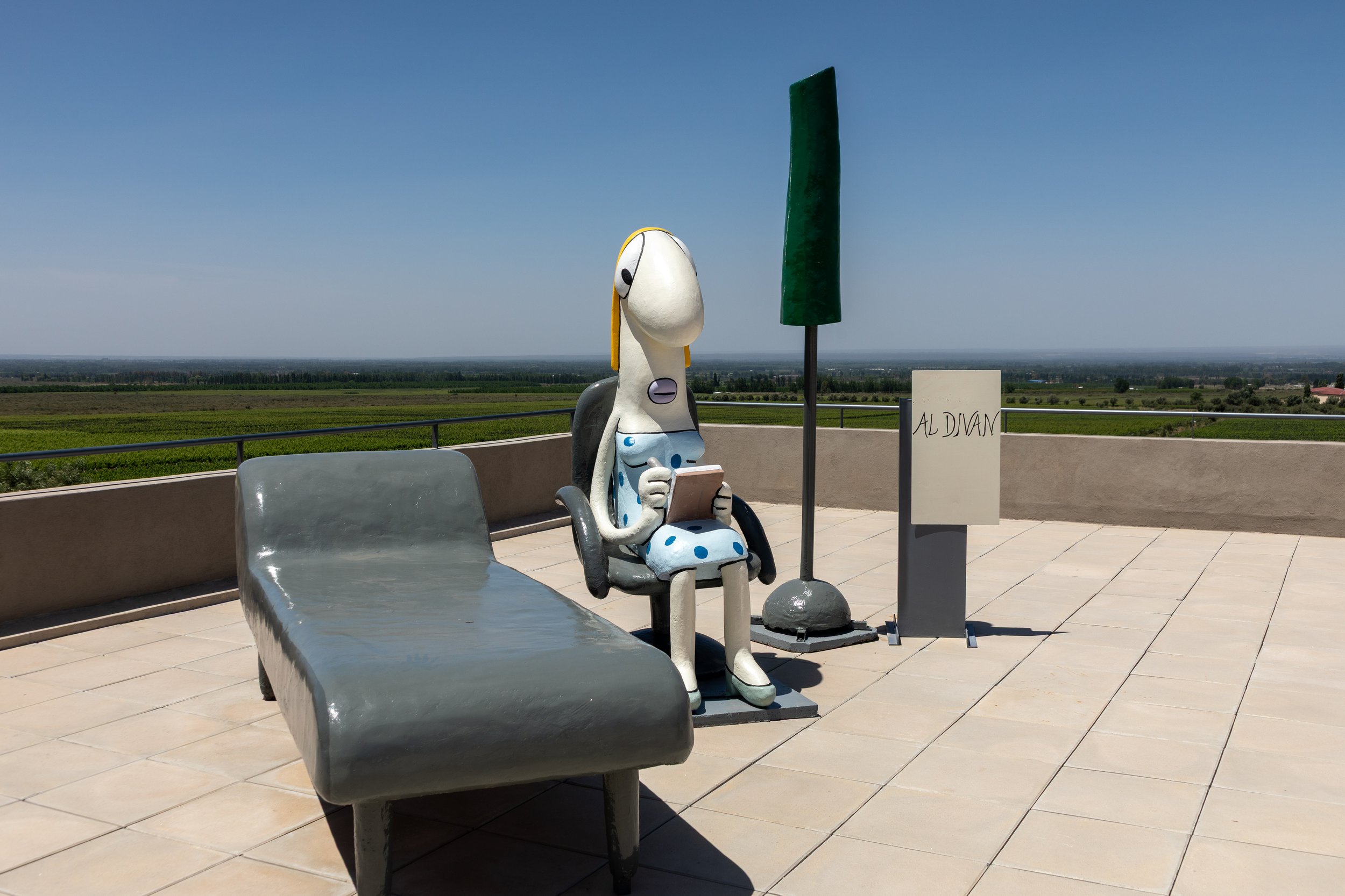  Sculpture by the artist Tom Claassen, part of the art collection at the Bodega 