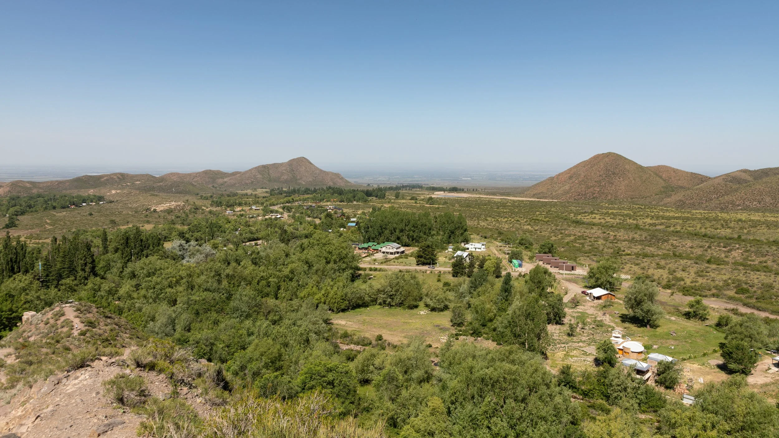  Smaller hills line the valley 