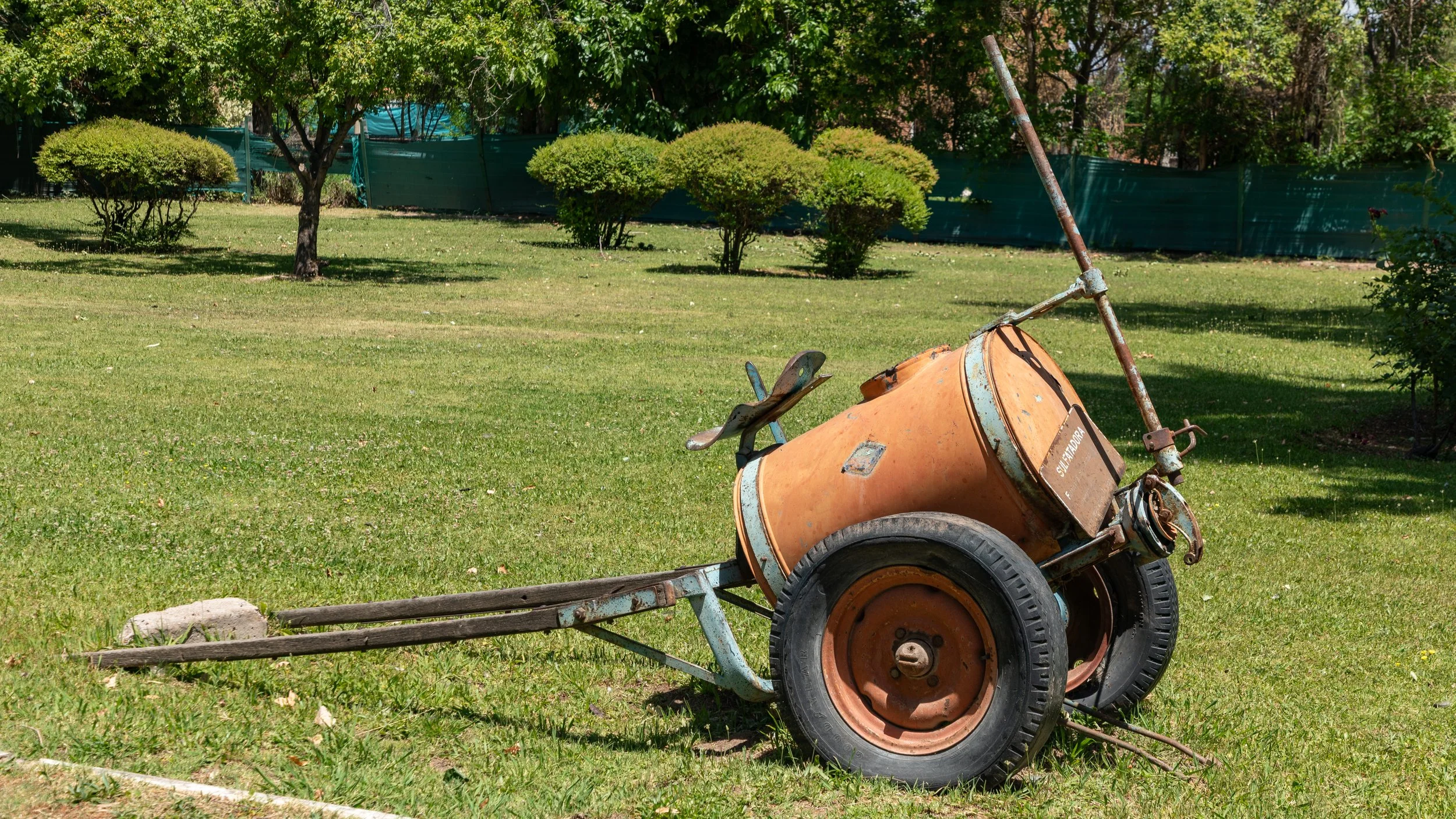  Historic farming equipment on the museum grounds 