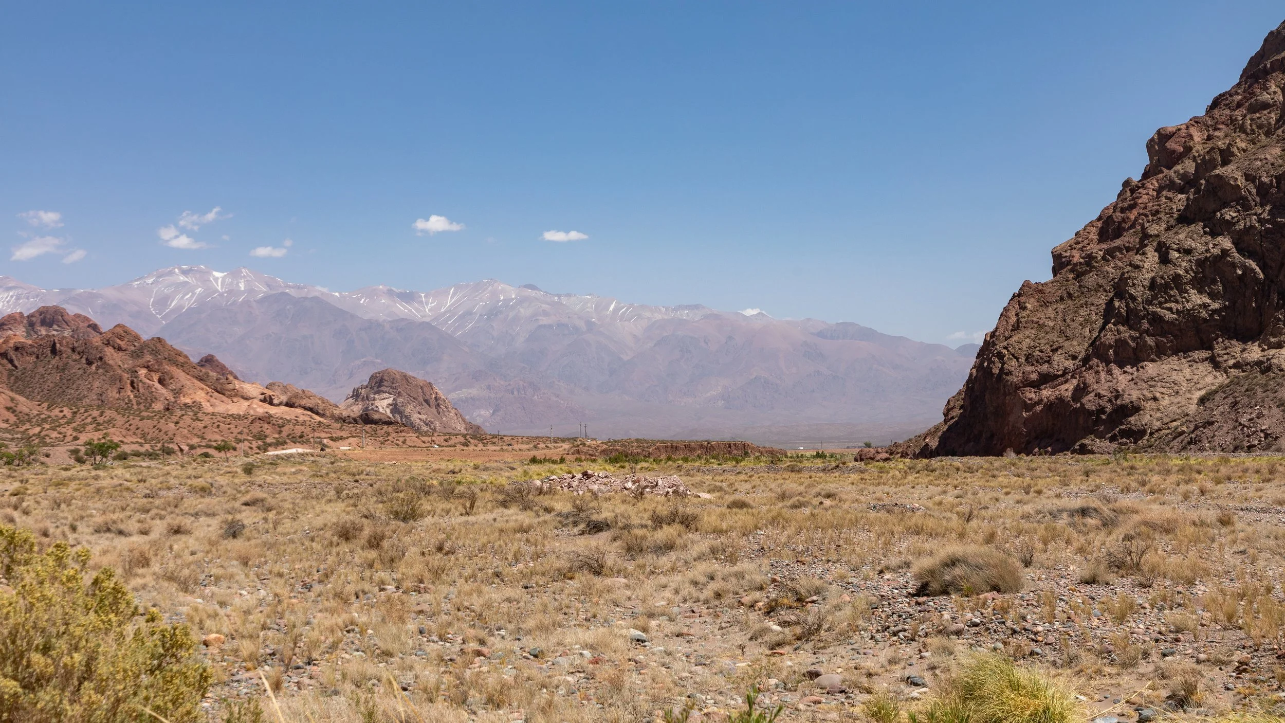  Getting closer to some of the snow-covered peaks 