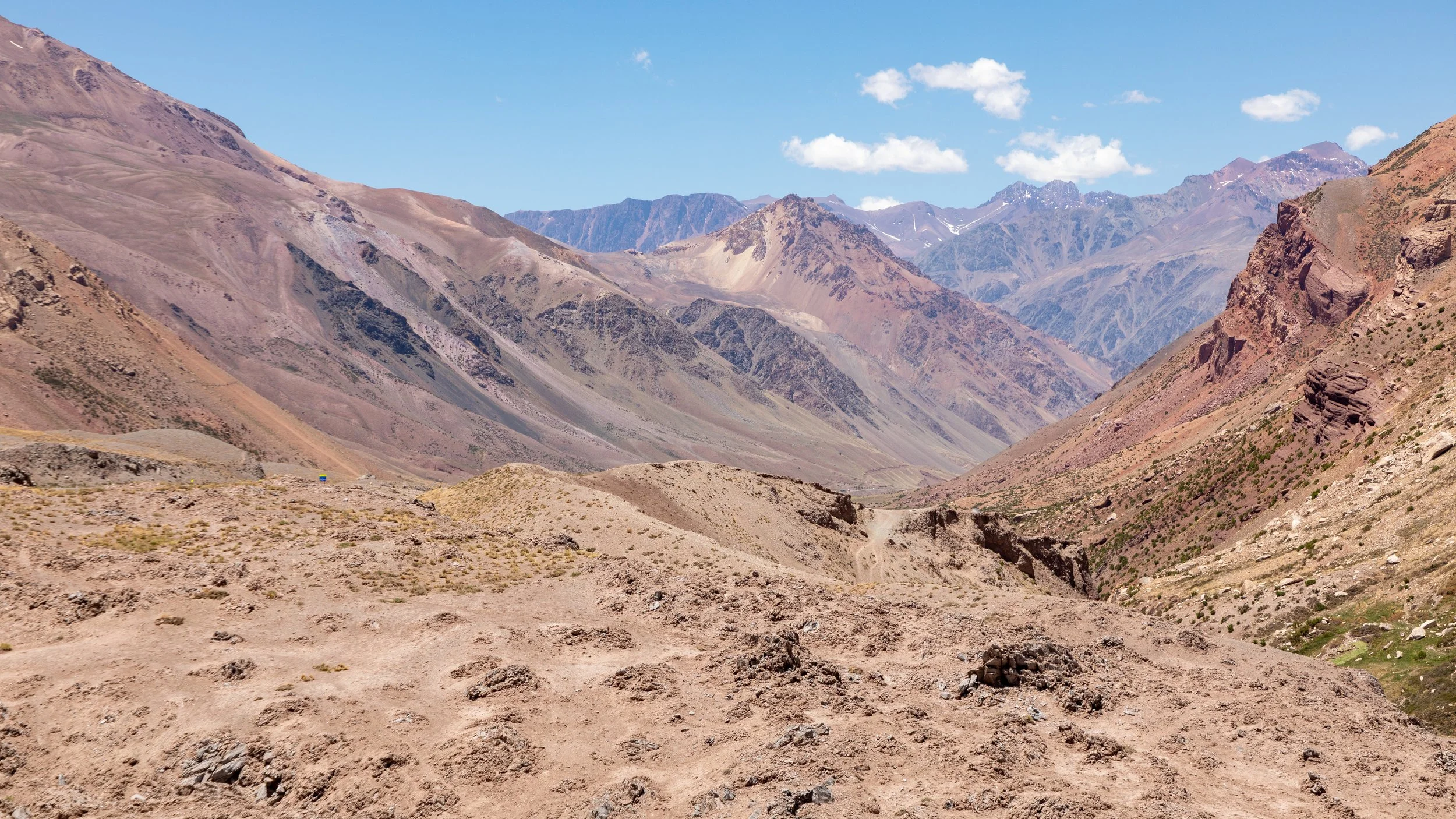  More of the varied mountain terrain with a wide mixture of colours 