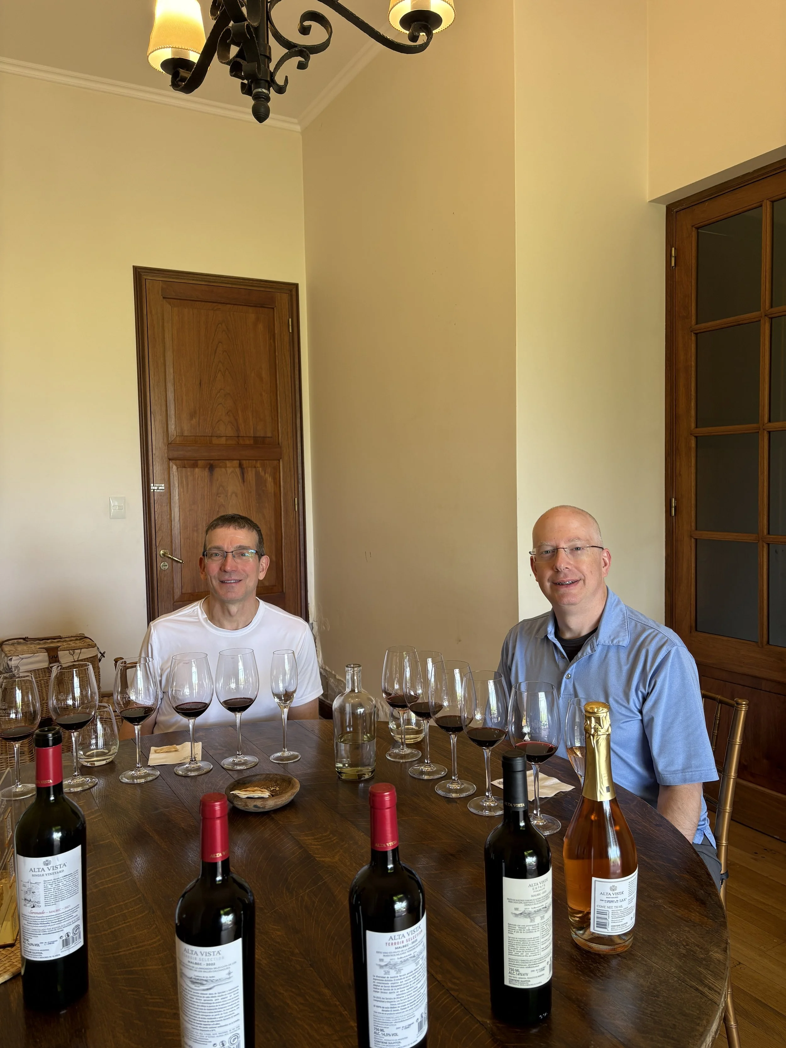  Alta Vista had an option for a tasting exclusively made up of Malbec, which allowed us to compare the differences of terroir and style 