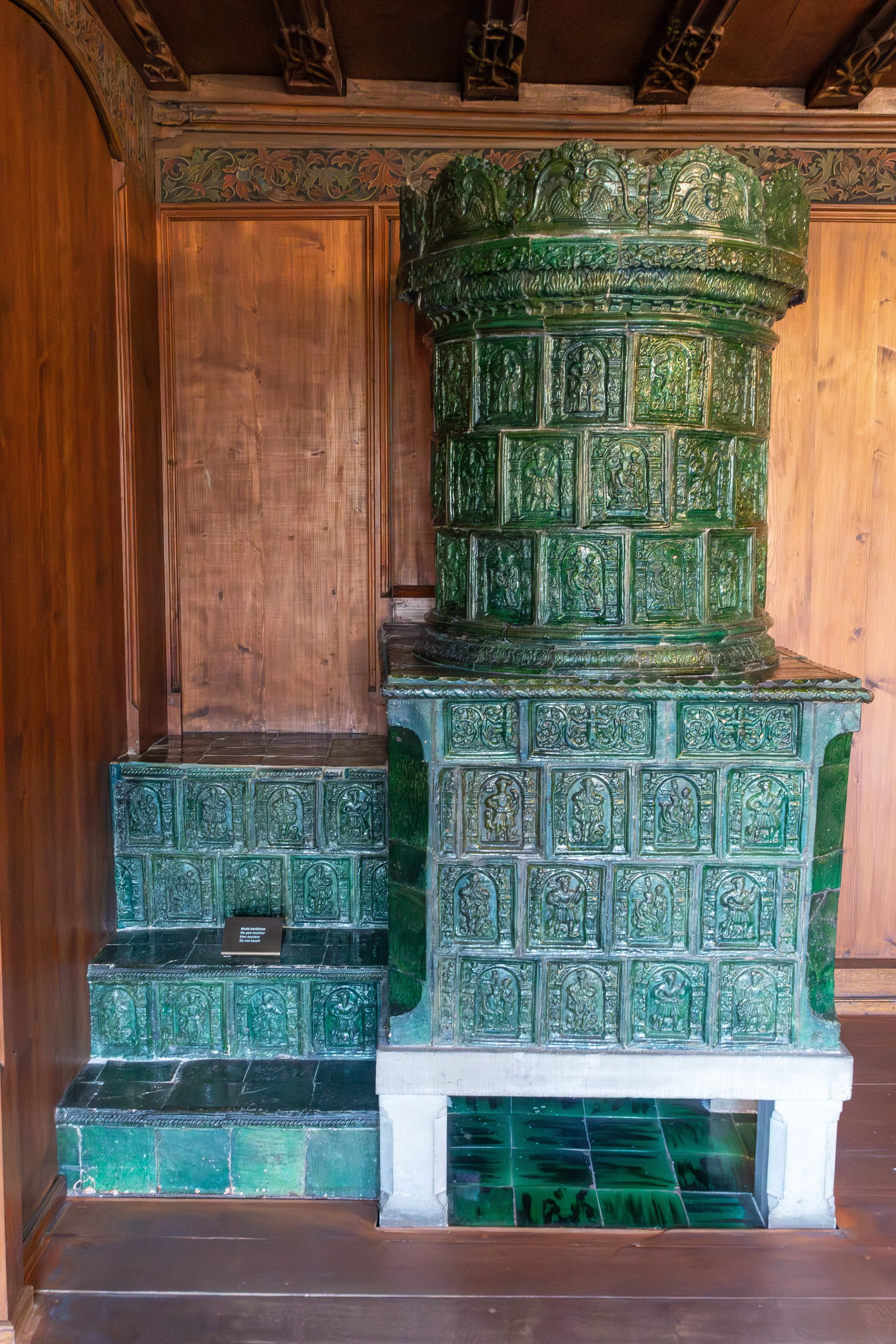  Another ornate ceramic tiled heater 