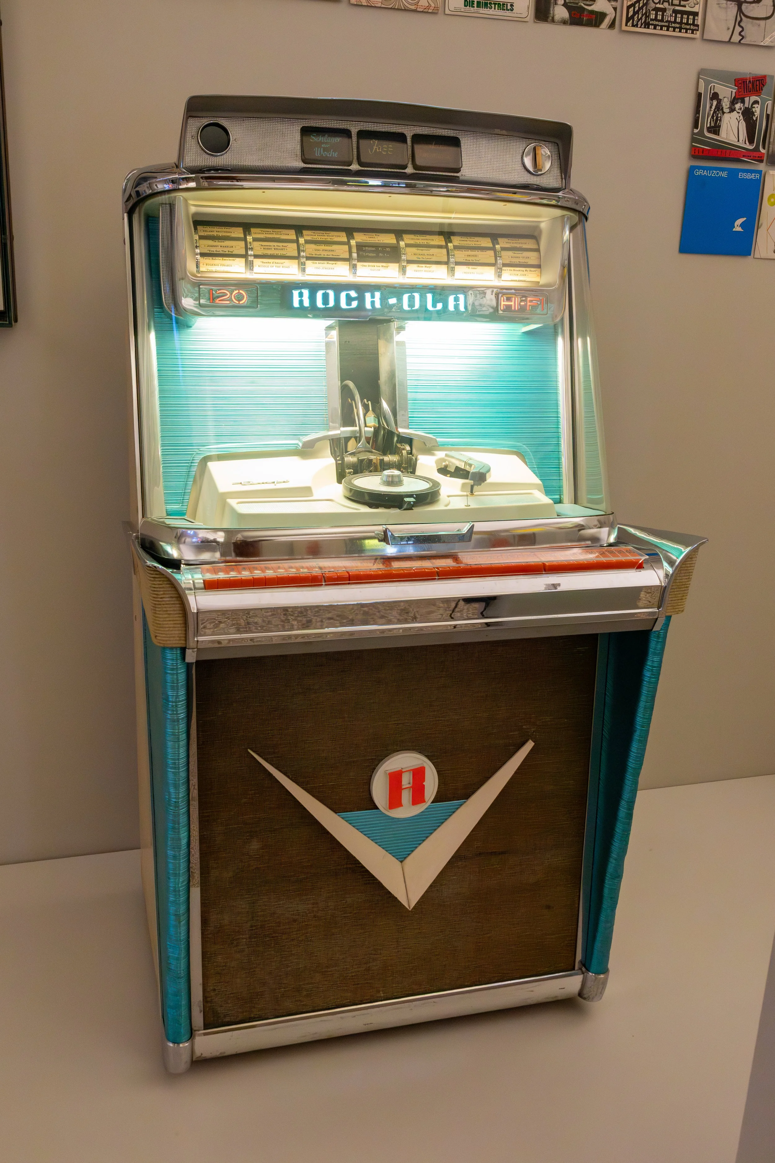  This 1959 American jukebox is a slightly more modern artifact 